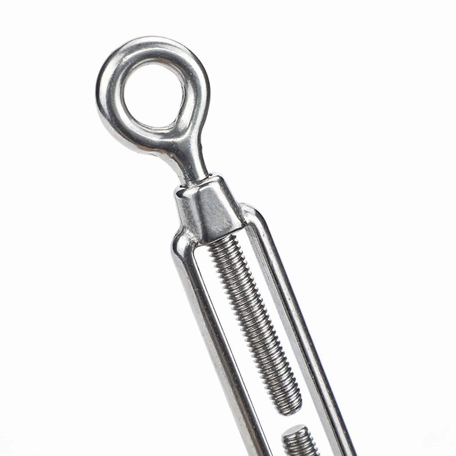 Tensor de cable con gancho y cuerda ajustable (1 pieza) for proyectos marinos, de cercado y bricolaje.(SS316 M16 Hook/Hook)
