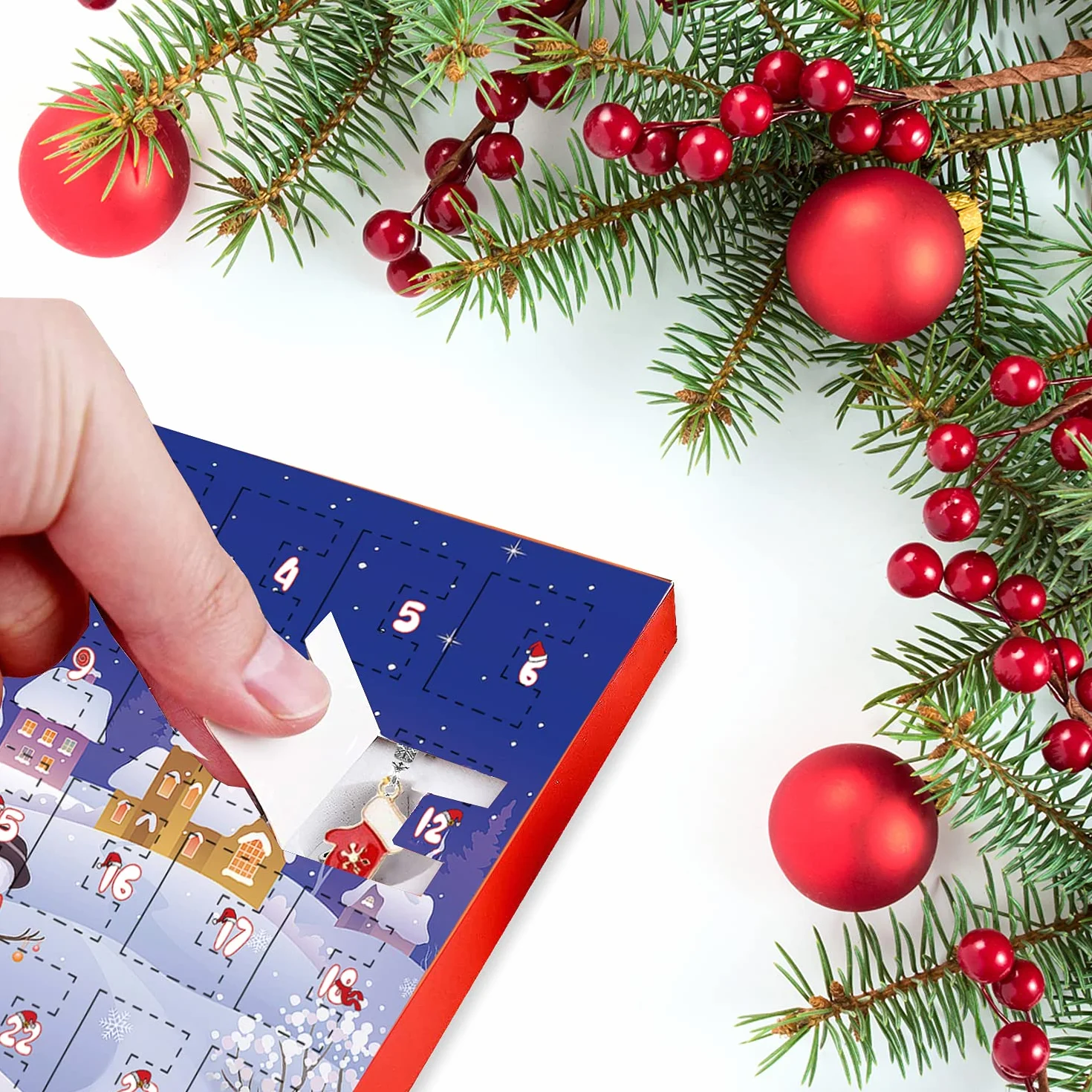 Calendario Adviento Niñas 2026 Pulsera con 22 Charm Regalo Navidad