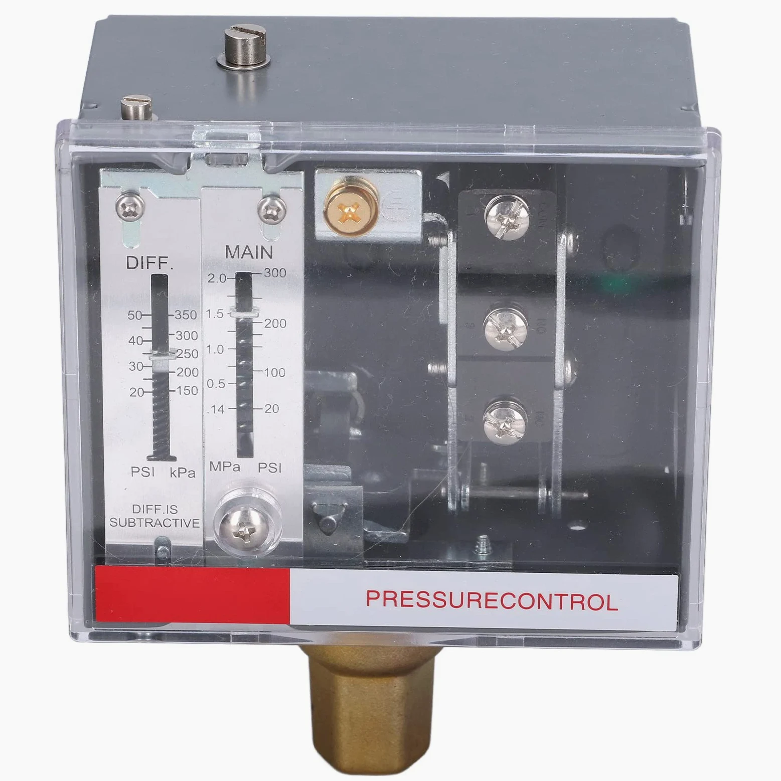 Alomejor Interruptor de Control de Presión LF56 Rango Ajustable de 20-300 Psi para Uso con Sistemas de Aire, Agua y Aceite 1 Pieza