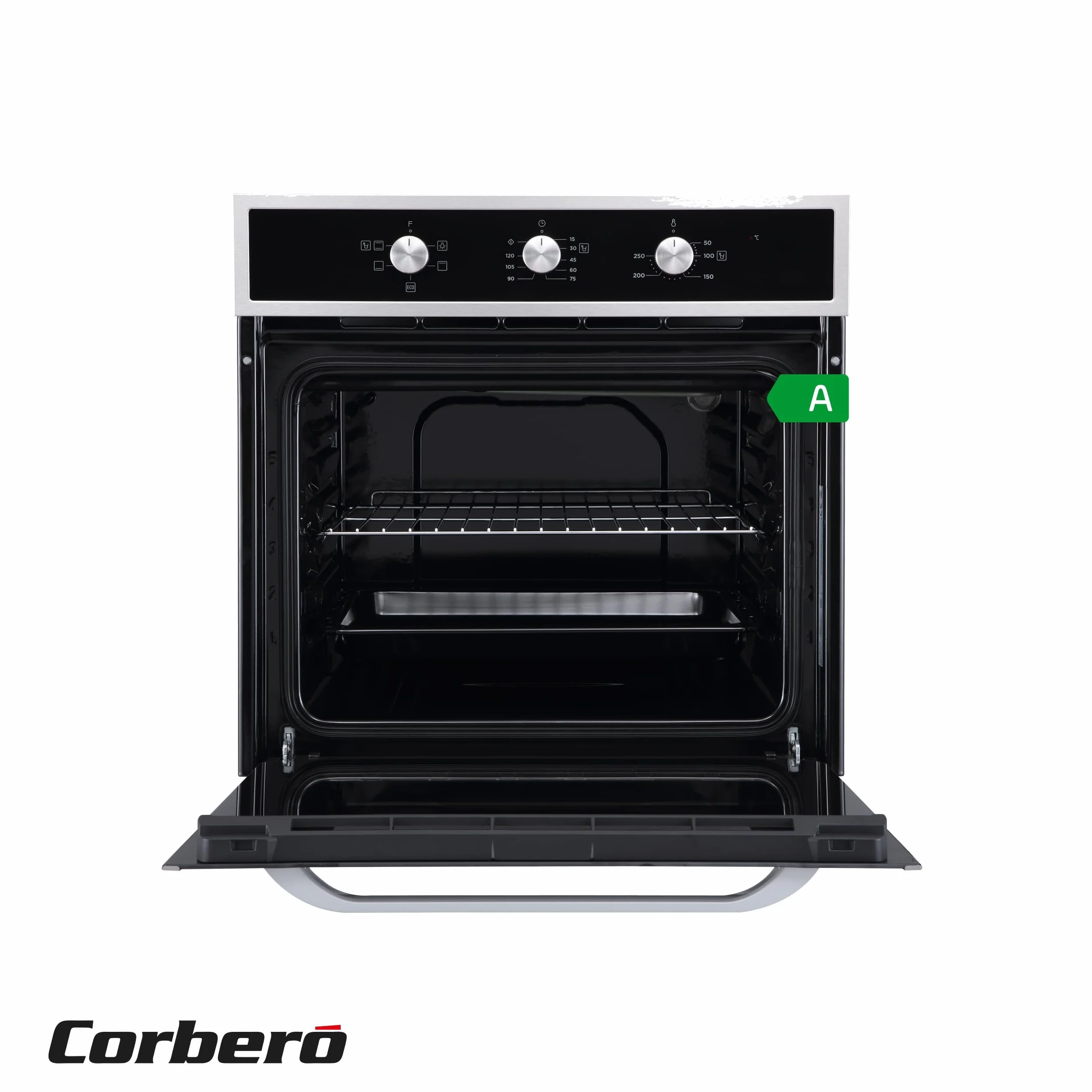 Corberó Horno convección 70L CCHM603X 60x60x58 cm 2100W Negro perfil Inox