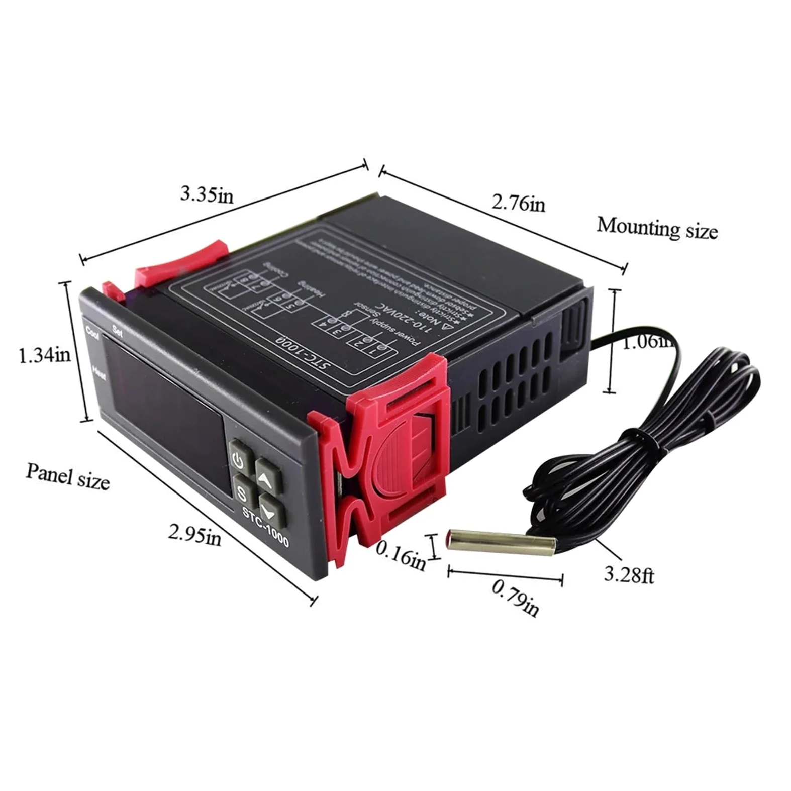 10 Uds STC-1000 controlador de temperatura Digital termostato termorregulador incubadora relé calefacción refrigeración STC 1000 220V STC1000