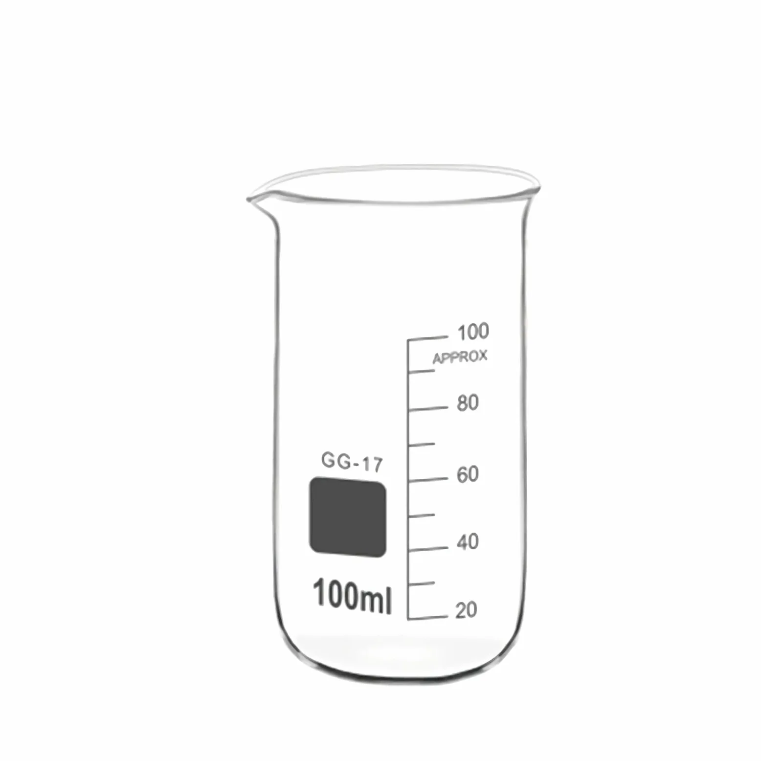 Vaso de medición Cilindros graduados de vidrio Tazas de medición de líquidos con escala Cristalería de química de varios tamaños para laboratorio, experimento 250 + 500 ml (50 + 100 + 150 ml)