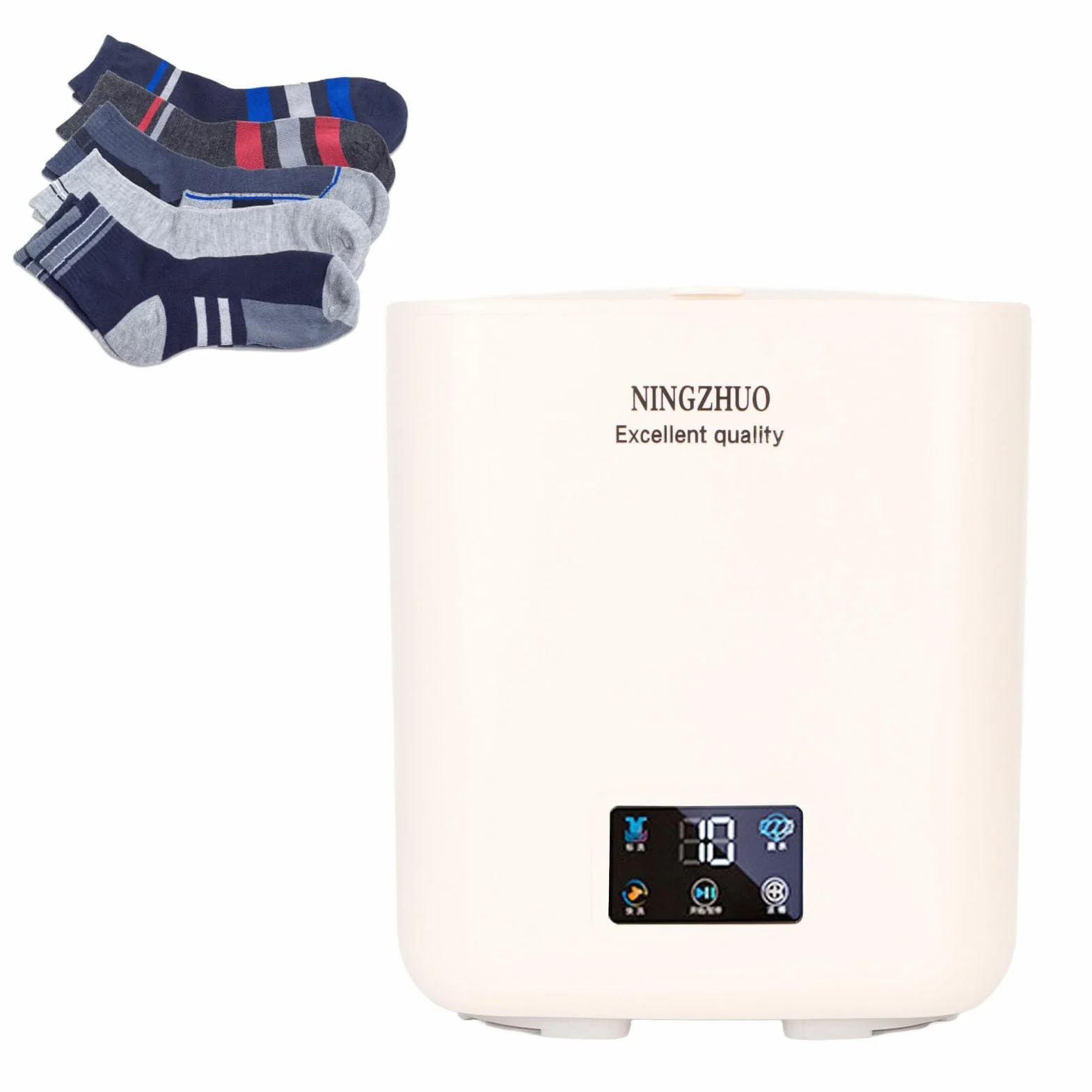 Lavadora 100-240V 7L ABS Manos Libres con Secadora Giratoria