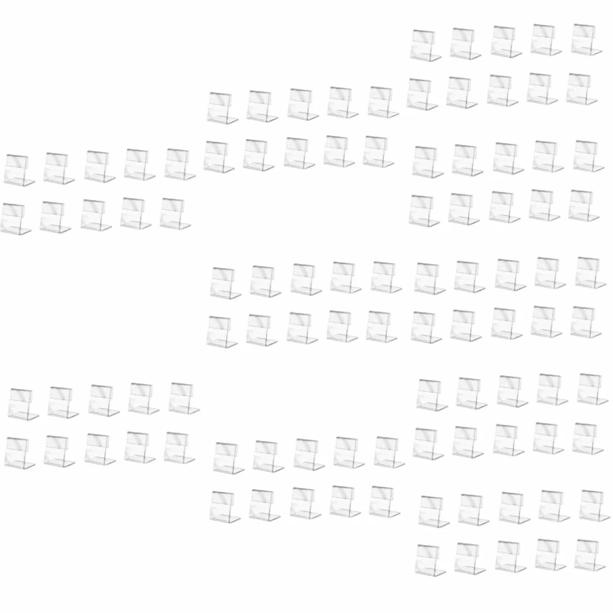 200piezas Soporte De Carteles Acrílico Para Mesa Pack Para Mostrar Información Supermercados y Tiendas