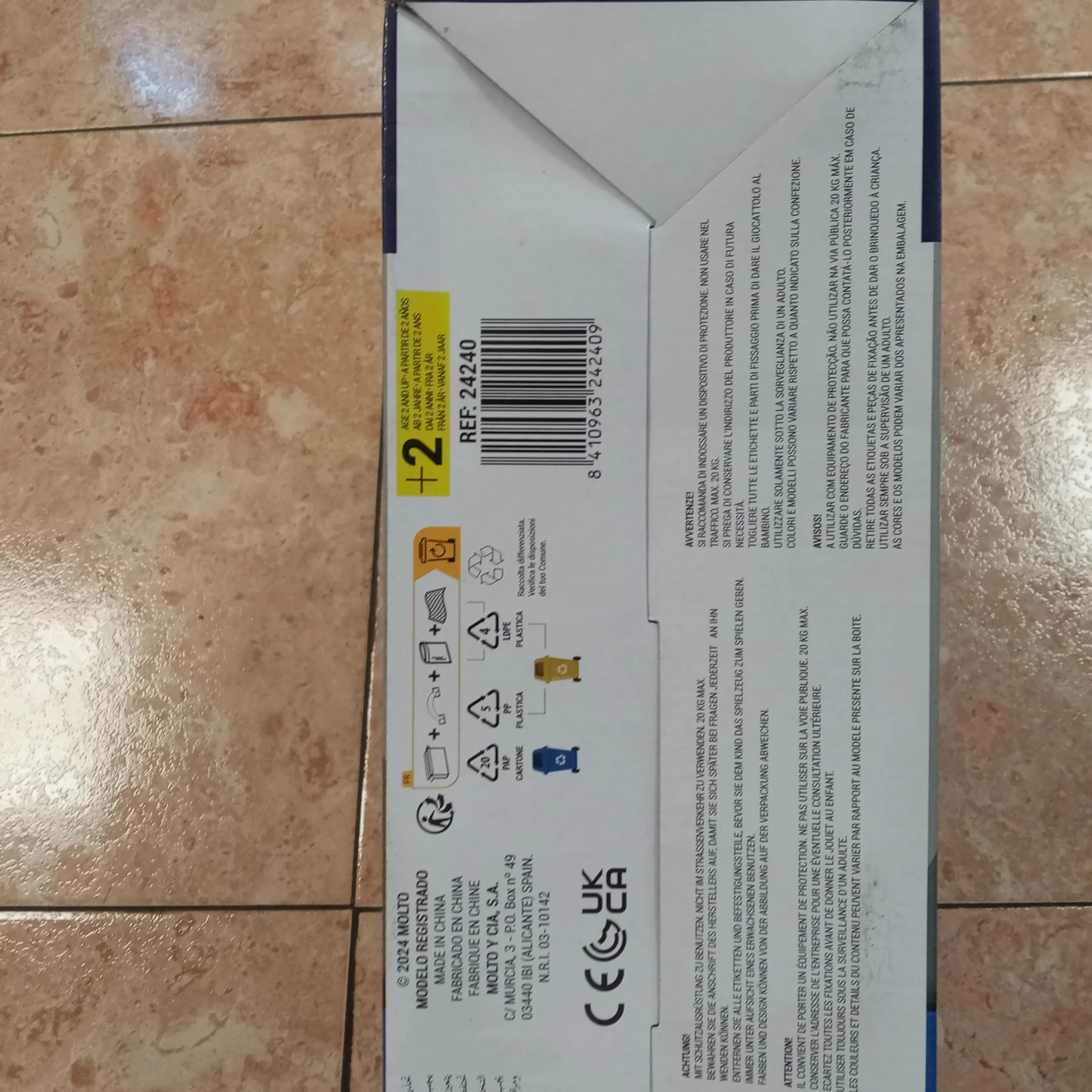 Moltó Monopattino Scooter Blu 48,36 x 90 cm