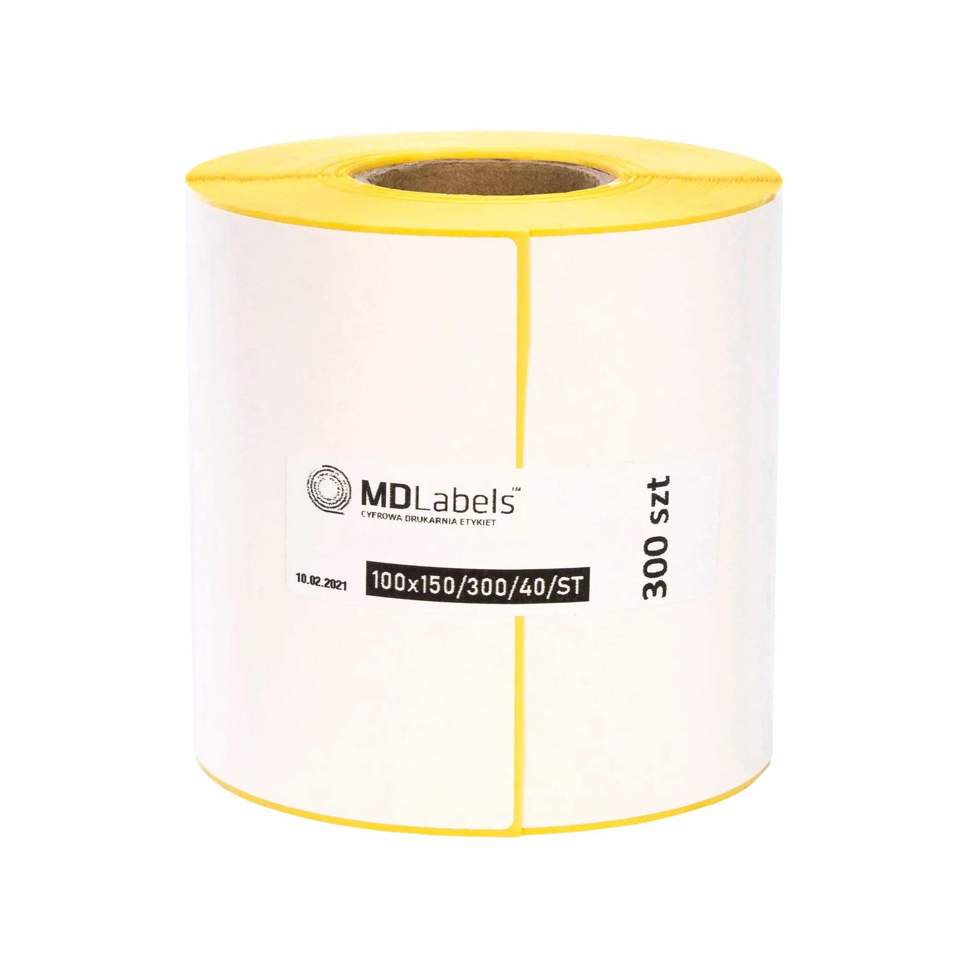 Etiquetas térmicas blancas 100x150 mm adhesivo permanente 4" x 6" rollo