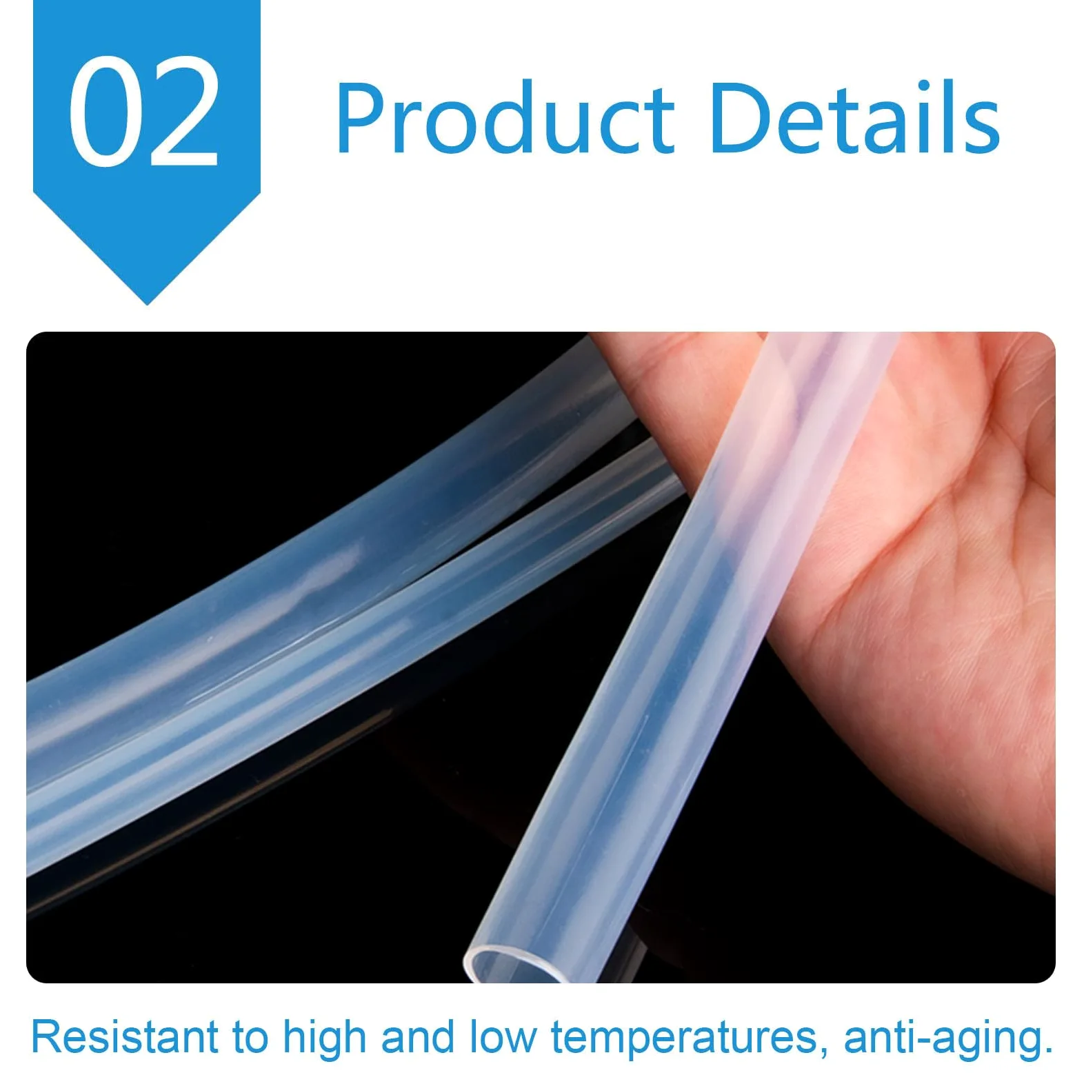 ApuaVireo&Co Tubo de PTFE transparente de teflón for tuberías industriales, diámetro interior de 19 mm, longitud de 5 metros.(OD：23mm)
