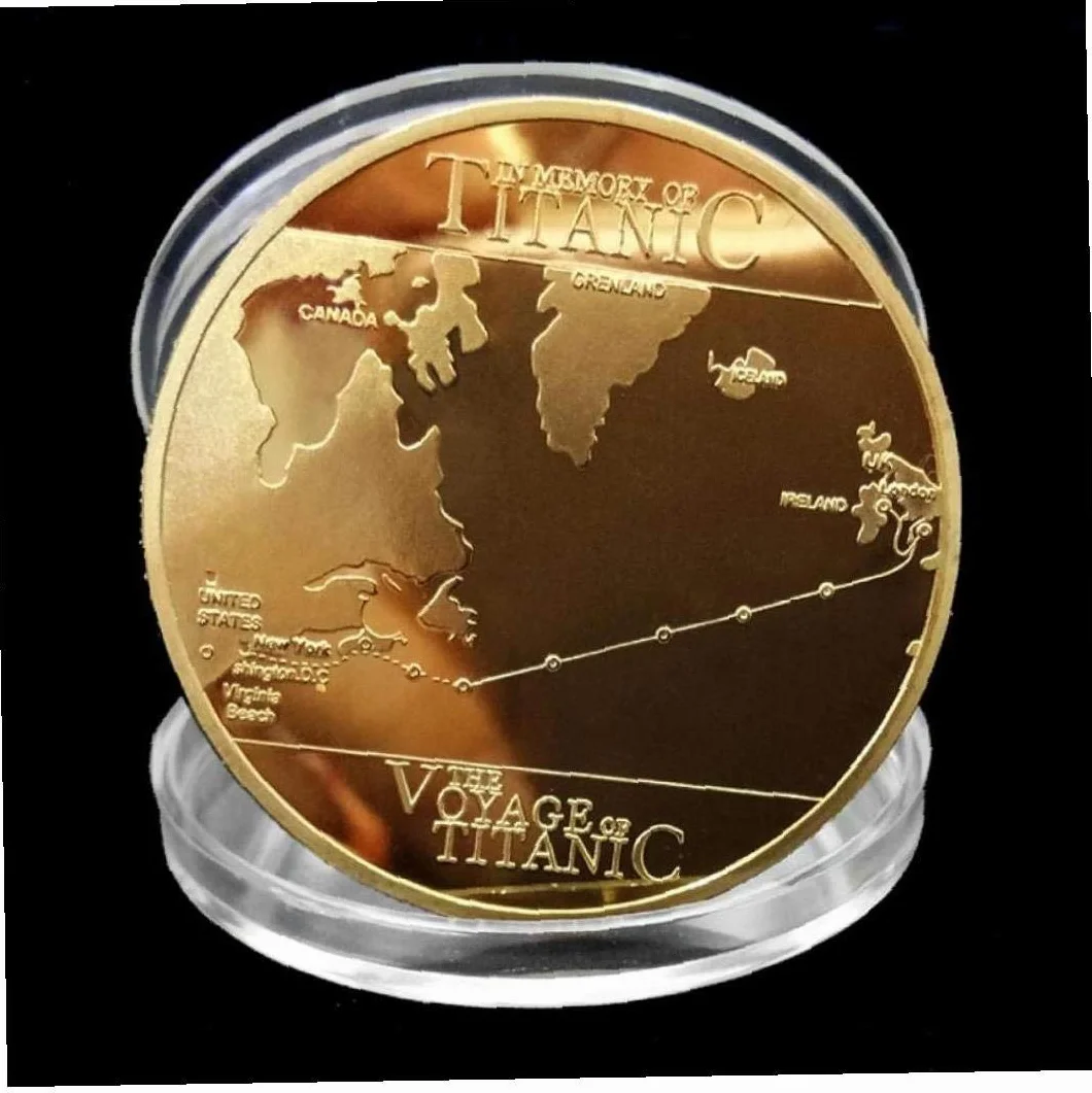 Moneda Conmemorativa Titanic Bitcoin BTC Artes Regalos Decoración Hogar