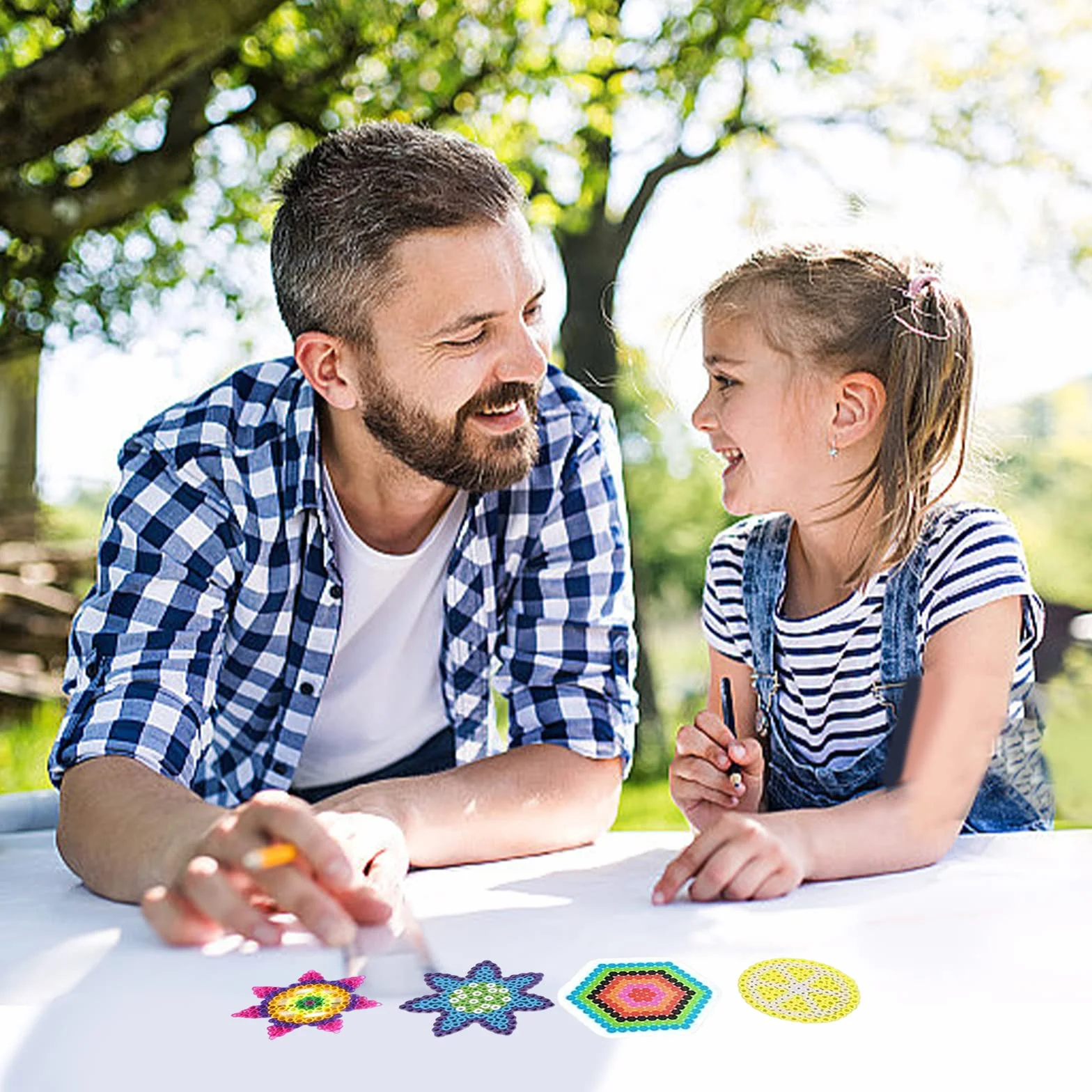 Plantillas para cuentas de planchar 5 mm, placas transparentes, accesorios de manualidades, regalo niños