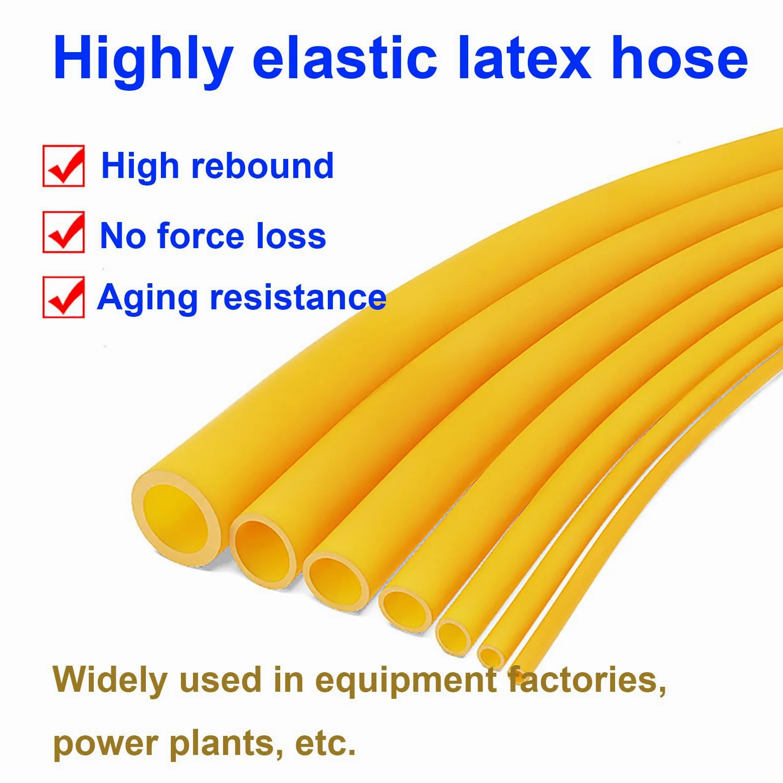 COYOUCO Tubos Caucho Látex Natural Alta Elasticidad, Manguera Flexible Amarilla 25Mm*29Mm para Experimentos Laboratorio, Bandas Tirachinas, Torniquetes Y Proyectos De Bricolaje,10m