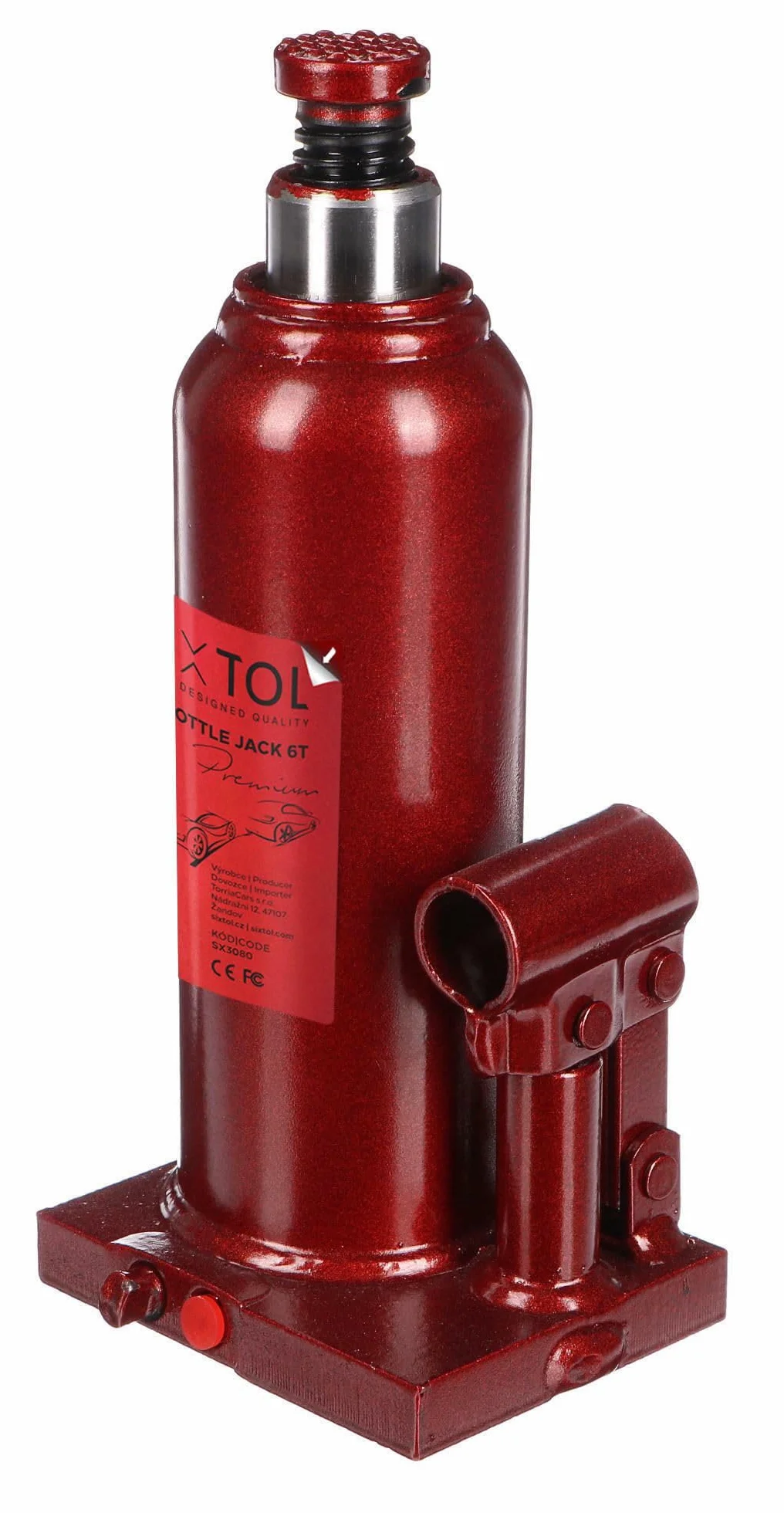 Gato hidráulico tipo botella 6T SX Premium 21,5–43,5 cm construcción soldada