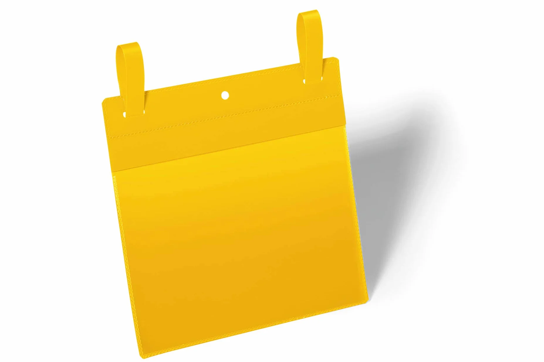 Durable 174904 Bolsa de malla con solapas A5 transversal, paquete de 50, amarillo
