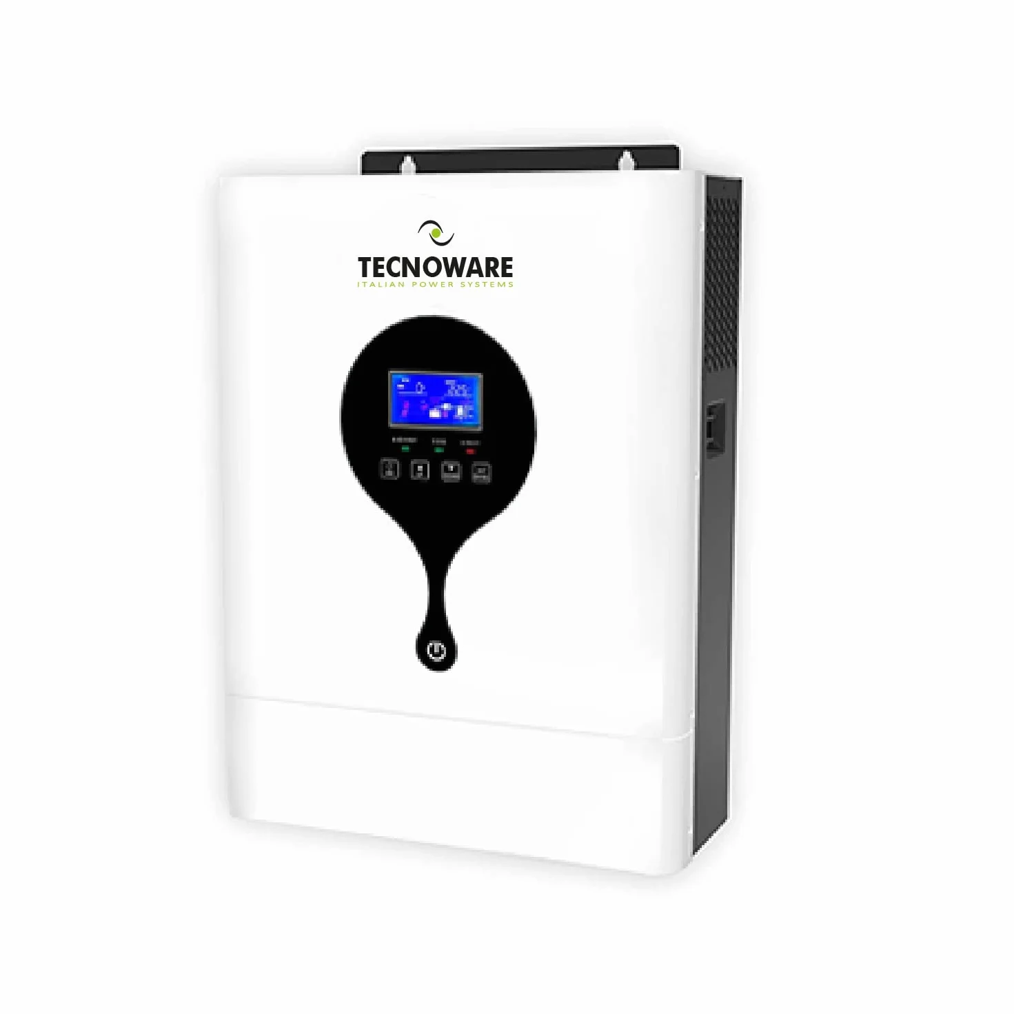 Tecnoware - Inversor Solar Híbrido 3500VA | Onda Sinusoidal Pura | Controlador de Carga MPPT 120V-450V | Alimentación Continua | Software Administración Solar Power, Blanco
