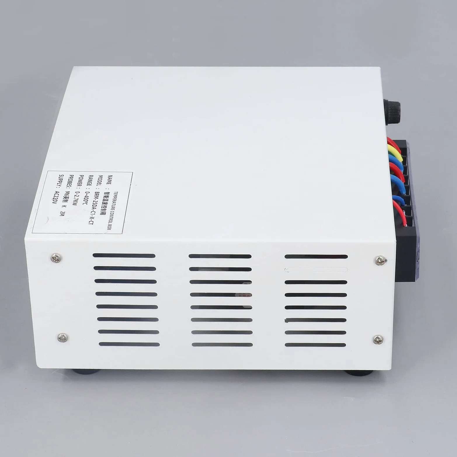 FTVOGUE Caja de Control de Temperatura PID Kit de Controlador de Temperatura Digital de Acero Inoxidable AC220V 32 a 752 Fahrenheit Tipo K Termopar Autoajuste para Hornos Máquinas de Estampado (tío