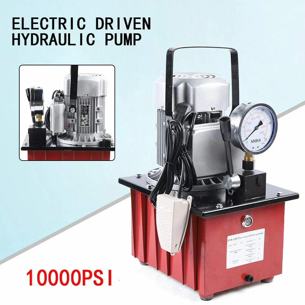 Bomba hidráulica electro 700Bar con la bomba hidráulica manual 750W eléctrica de la válvula