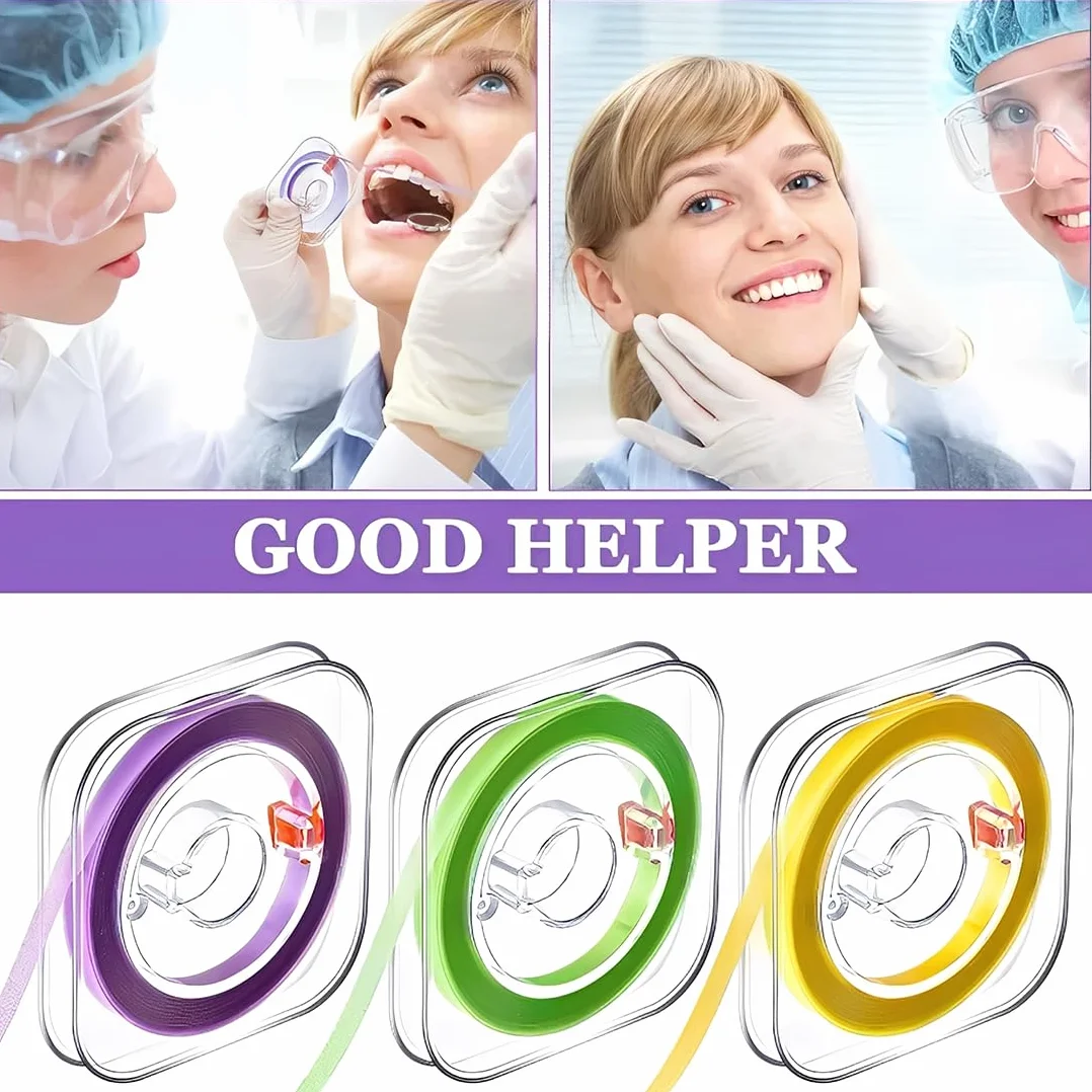 Tiras abrasivas interdentales papel de lija 20Um 30Um 50Um 6M*4Mm para dientes manchados