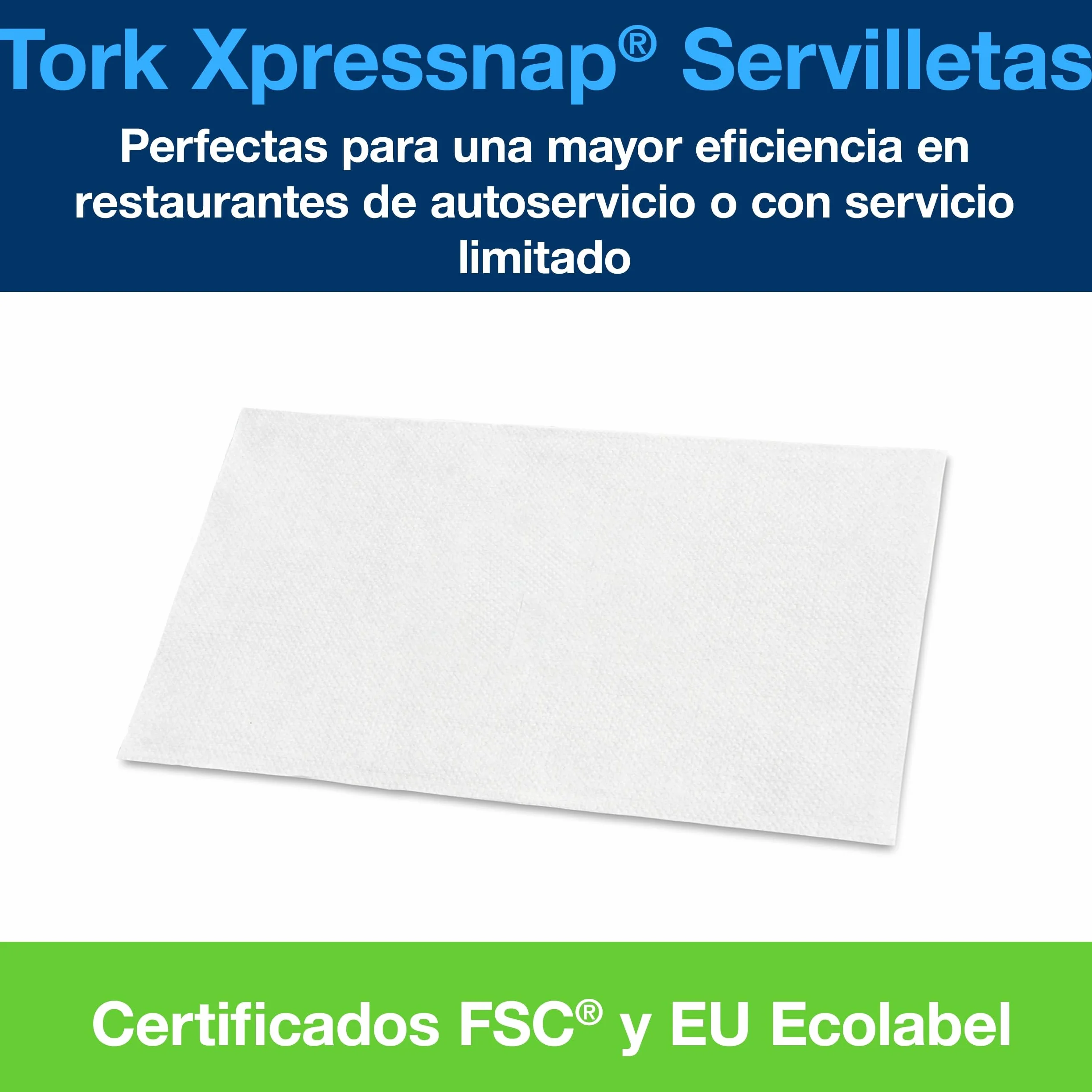 Tork Xpressnap 10840 Servilleta/Recambios para el sistema N4 servilletero/Blanco, 8 x 1125 Servilletas