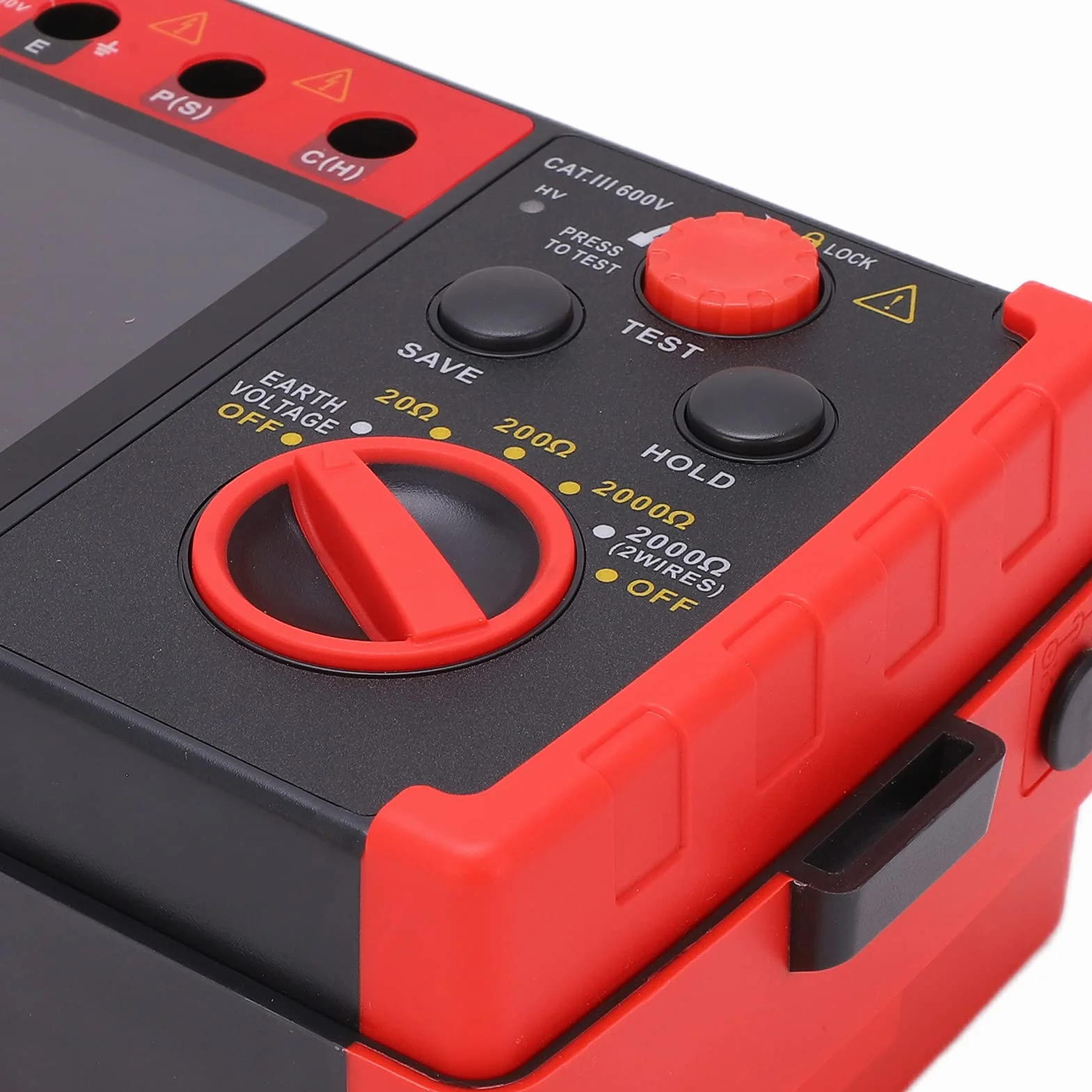 Probador de Tierra Digital GT5105A, Medidor de Tierra Profesional con Seguridad de Aislamiento Reforzado y Almacenamiento de Datos, para Medición de Voltaje y Resistividad de