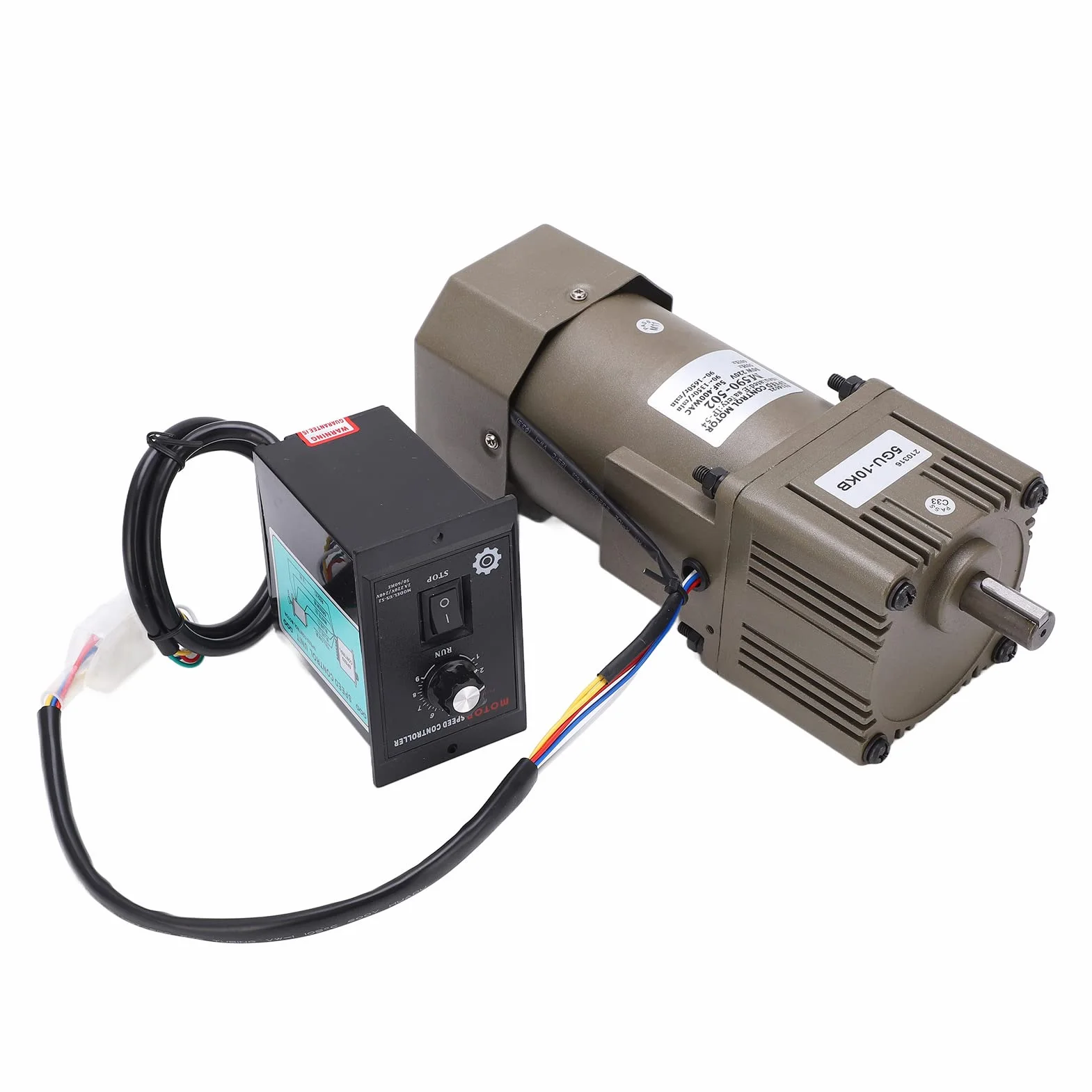 220v motor + Motor de engranaje eléctrico, CA 220V 90W Velocidad ajustable de desaceleración del motor de engranaje asíncrono monofásico(10K)