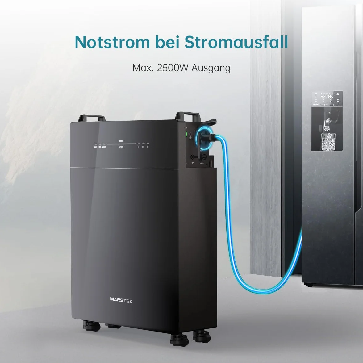 MARSTEK 5120 Wh Venus-E - Central de balcón con medidor inteligente CT002 y microinversor MI800 W, sistema solar todo en uno, 0% IVA para particulares