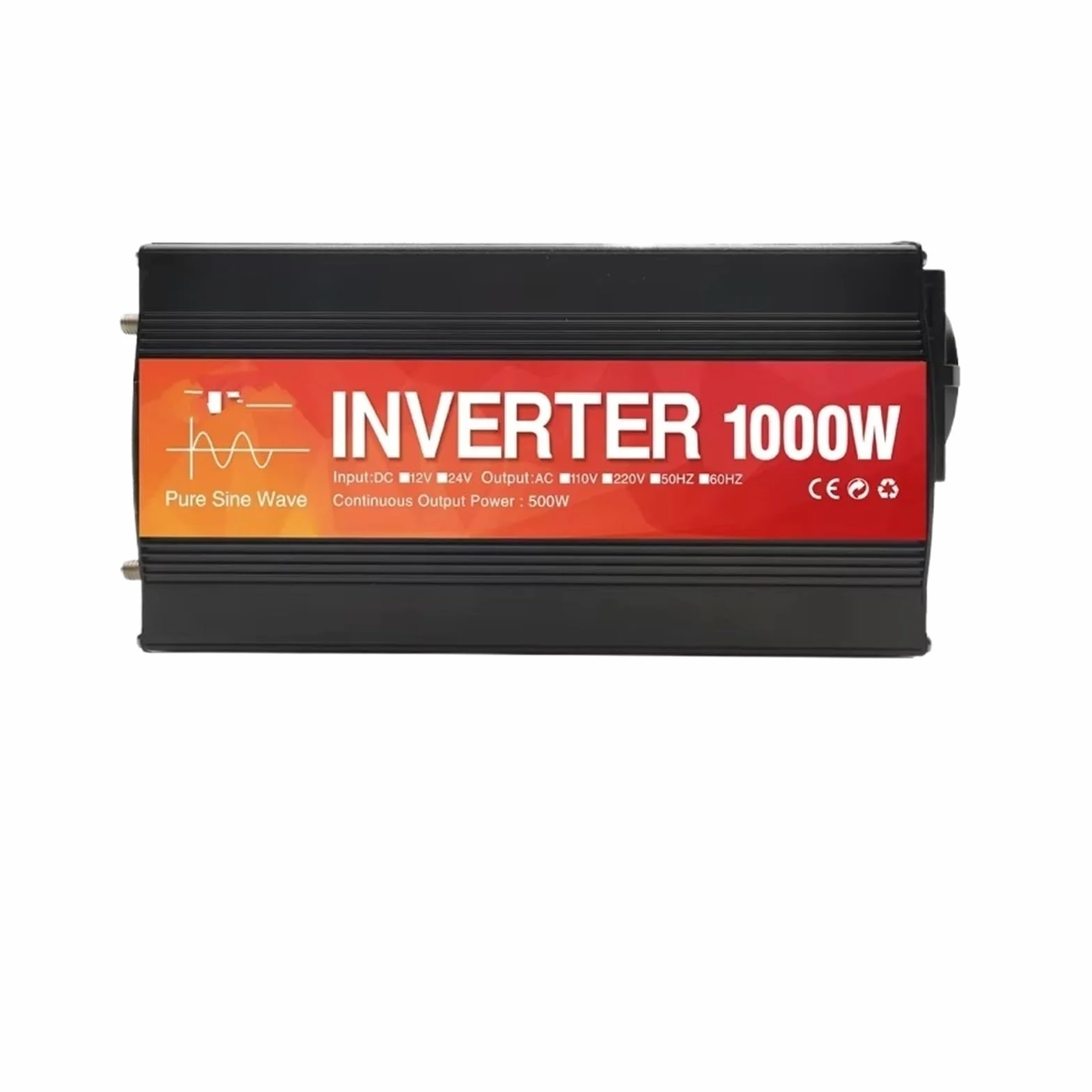 Inversor Inversor De Onda Sinusoidal Pura De 24 V A 110/220V 1000W 1600W 2000W 3000W 4000W Convertidor Solar Banco De Energía Portátil Onda sinusoidal modificada(220-240v 60HZ,1000w)