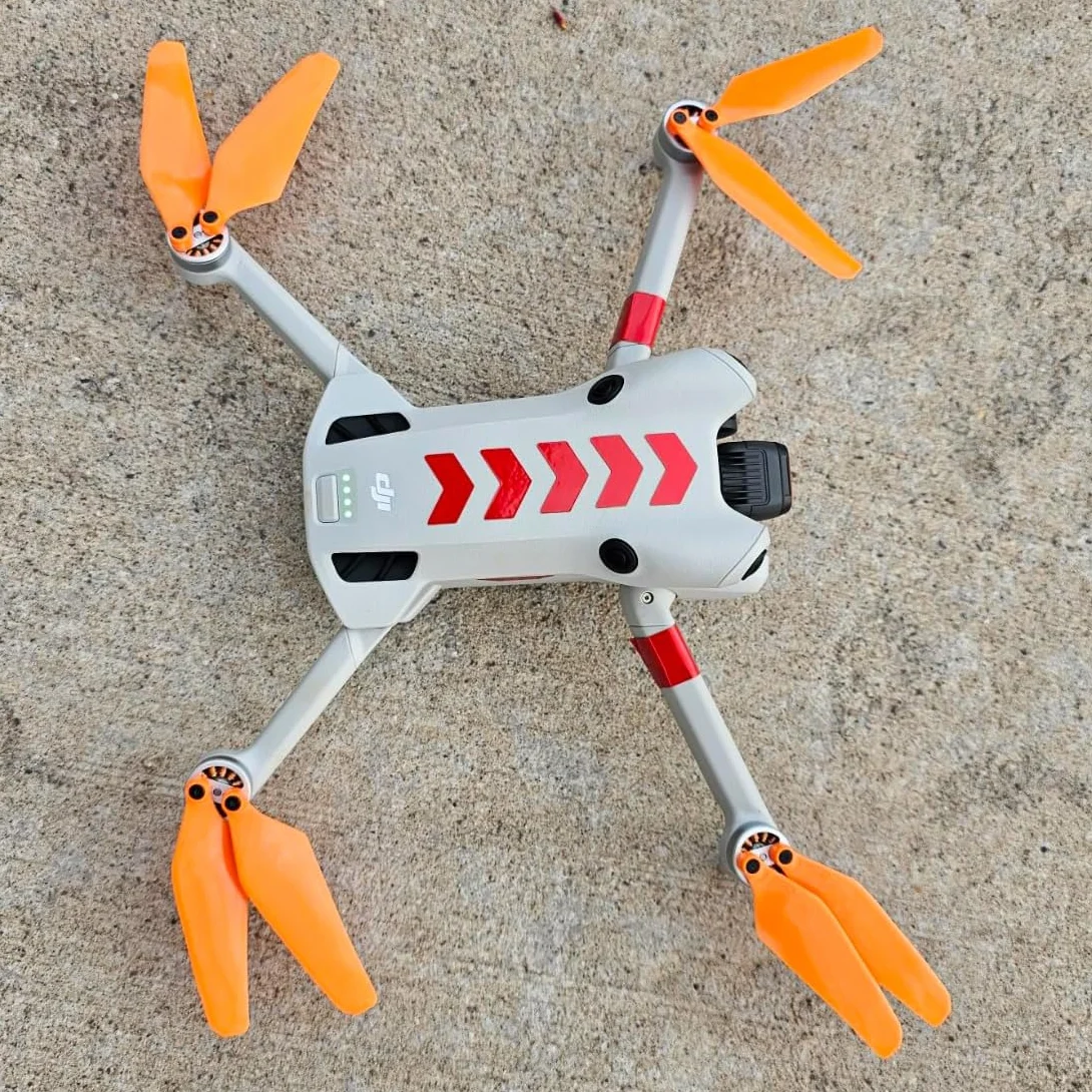 Master Airscrew Hélices Super Stealth para DJI Mini 4 Pro & Mini 3 Pro - Naranja, 4 hélices