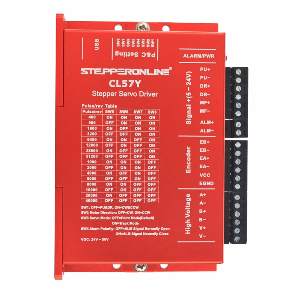 STEPPERONLINE YS Series Kit CNC Motor Paso a Paso de Closed Loop 1 Eje 3,00Nm(424,83oz.in) Motor Nema 23 y Controlador