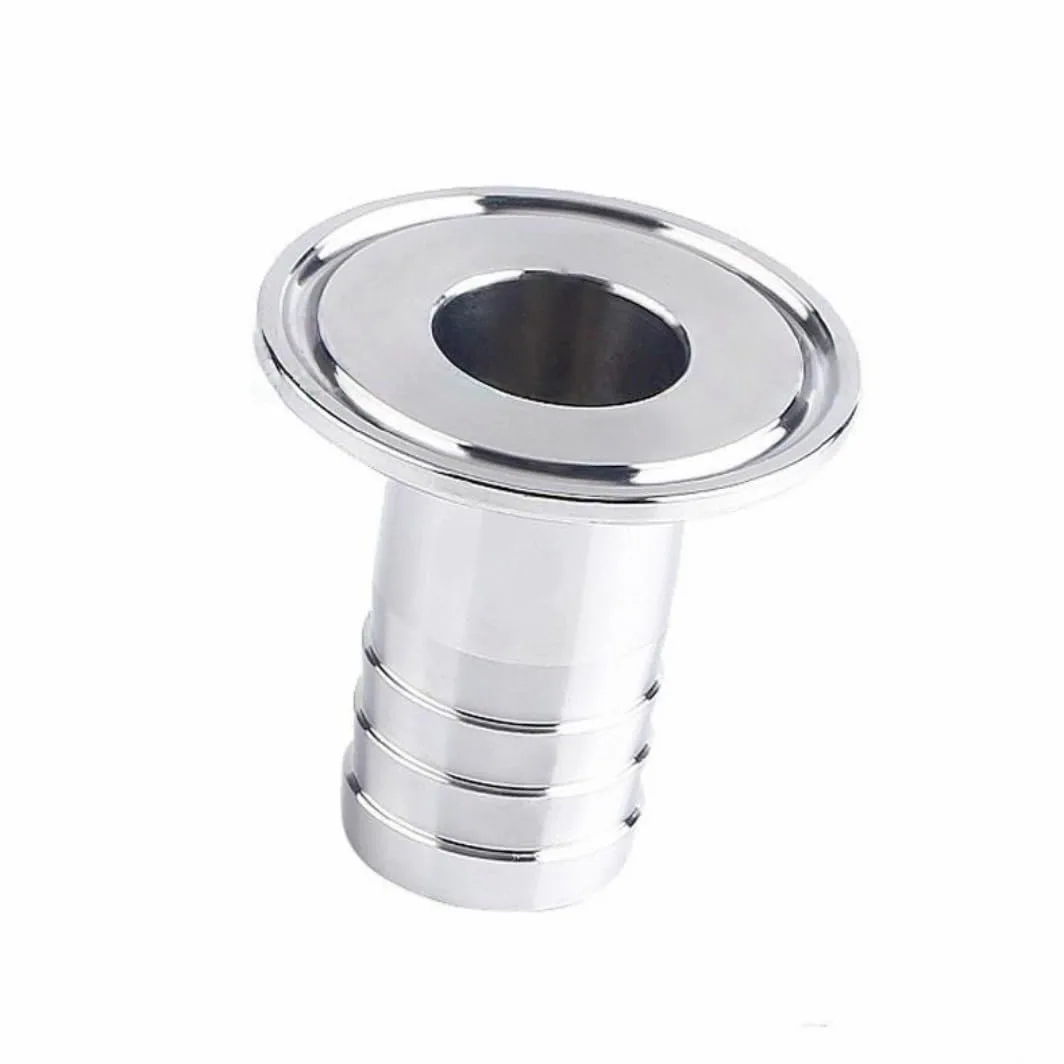Conector de púas for manguera sanitaria de acero inoxidable 304 - Virola de triple abrazadera, resistente a los rayos U-V, alta presión, reutilizable, dispositivo compacto(63mm x 77.5mm)