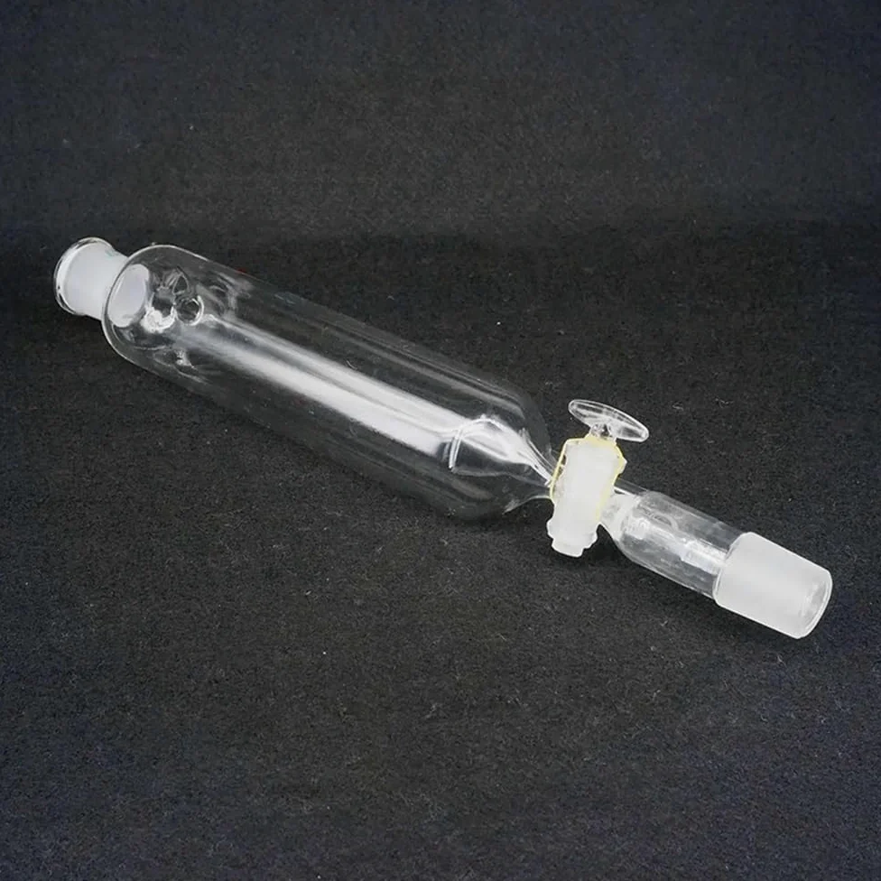 Equipos y suministros de laboratorio Embudo de laboratorio vidrio con válvula seguridad 500 ml, 29/32, caída presión y llave paso