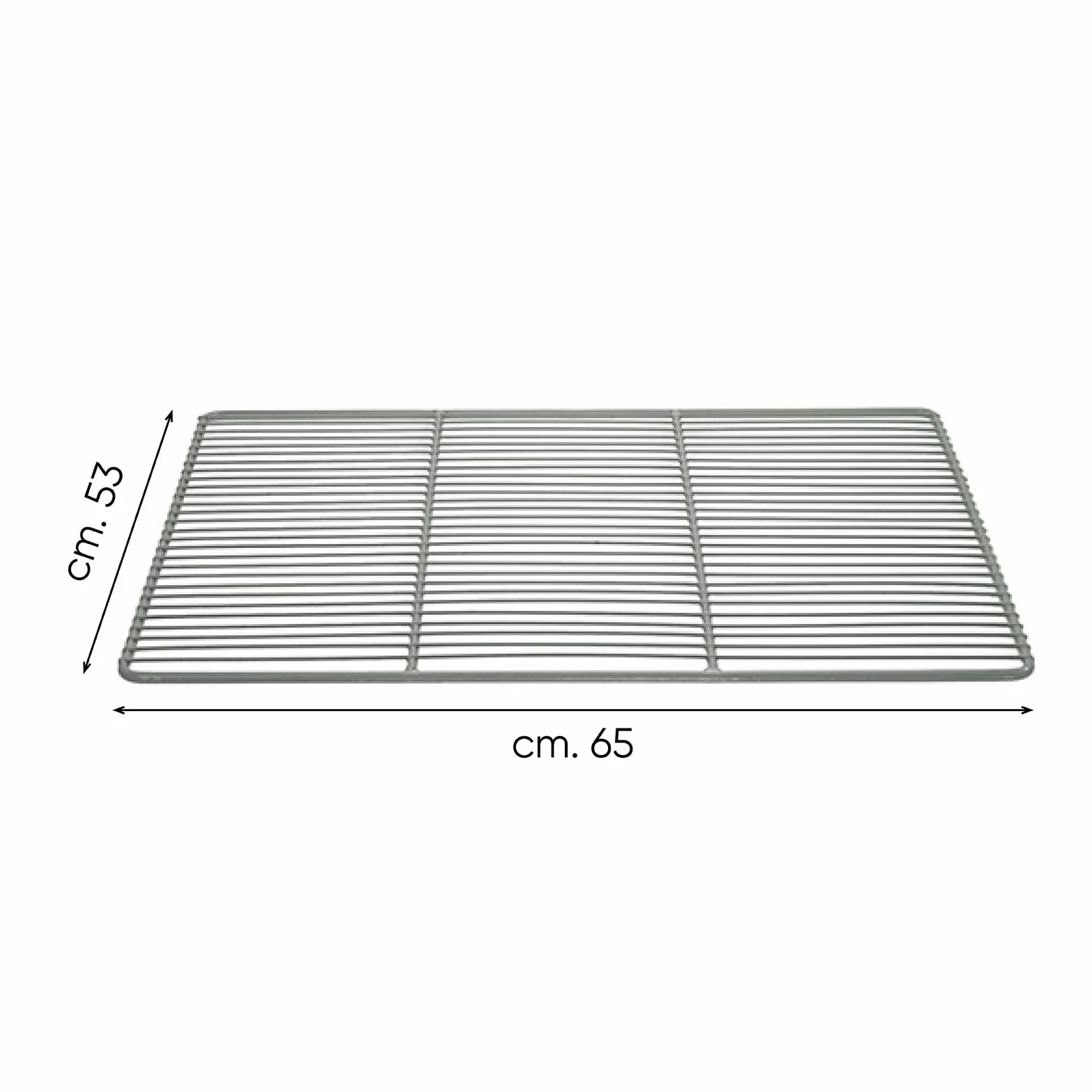 SENO & SENO Rejilla plastificada GN 2/1, 650 x 530 mm, para armarios frigoríficos y congeladores, revestida de plástico
