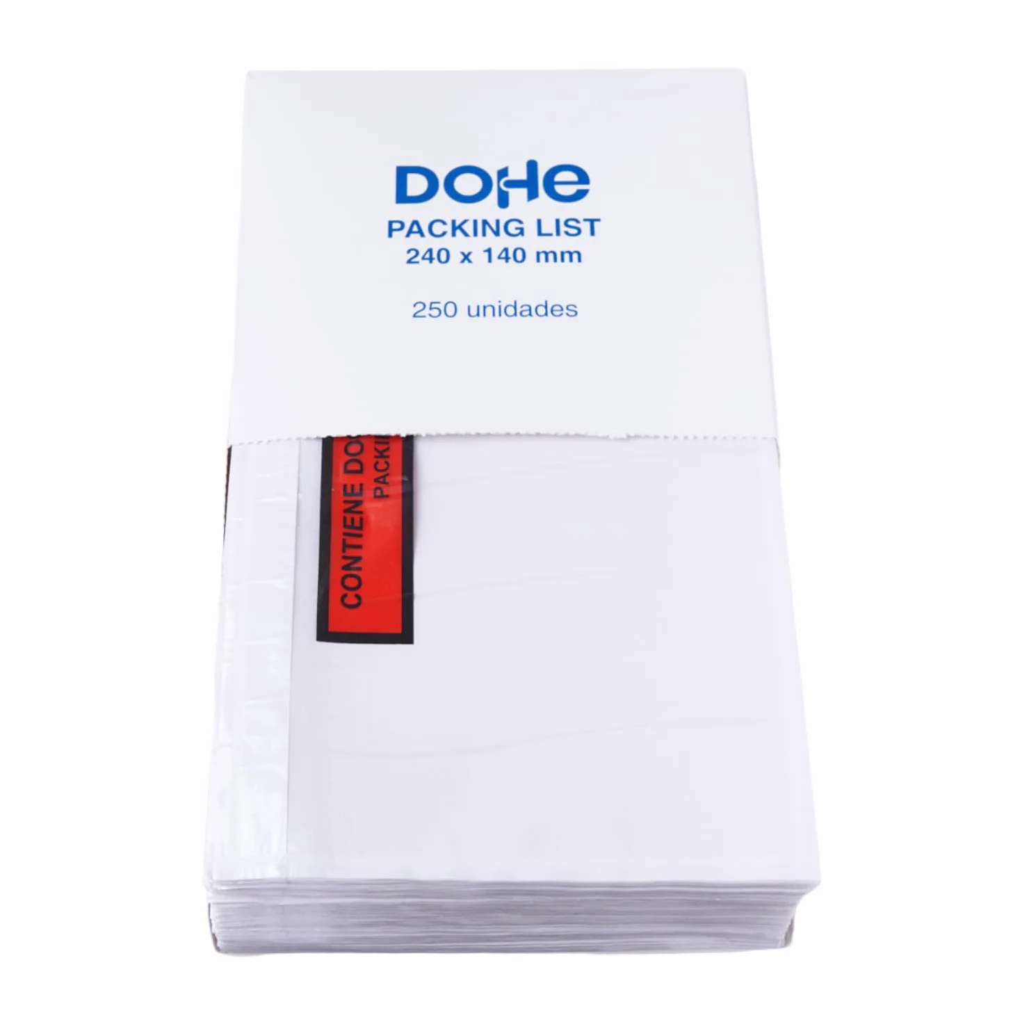 Sobres de 240x140 mm, 250 unidades - Portadocumentos autoadhesivos - Material de oficina