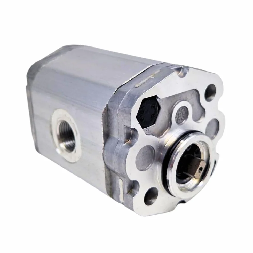 Bomba hidráulica de engranajes, GP1, 4.8CC, C/Wise 3/8" BSP puertos de entrada y salida, Ø32 espiga O Ring 2Bolt Thro' Brida, 5 mm Tang Drive Shaft, VNK1-1-4.80-02-B-38-38-C 4.8CC