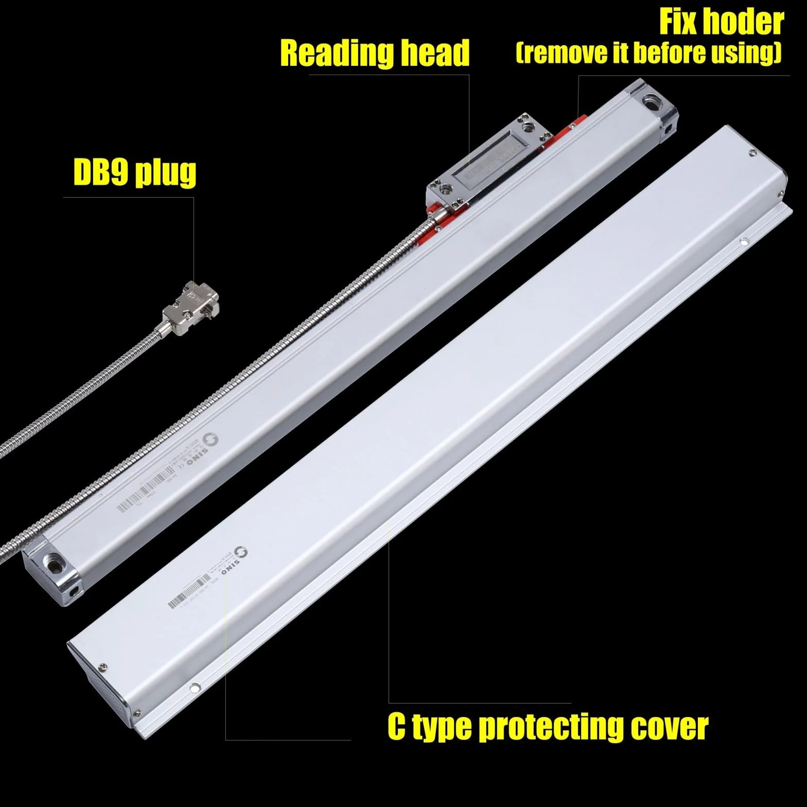 Regla Lineal, KA-300 570 mm-1020 mm TTL 0,005 mm E lineal 5 um Codificador óptico Rejilla Regla Línea(KA-300 1020mm 5um)