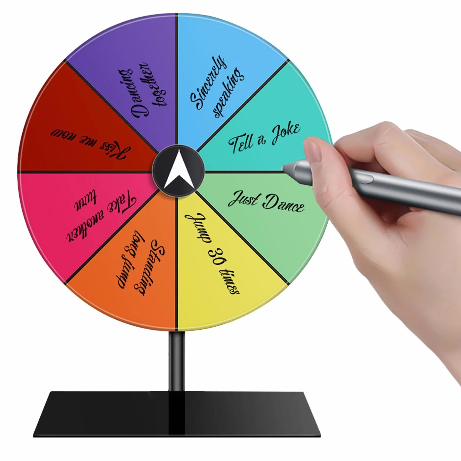 Rueda De Premios Giratoria 8/12/15 Slots Fortune Spinner con Soporte Ruleta De Mesa De Fortuna para Carnaval Y Feria Comercial