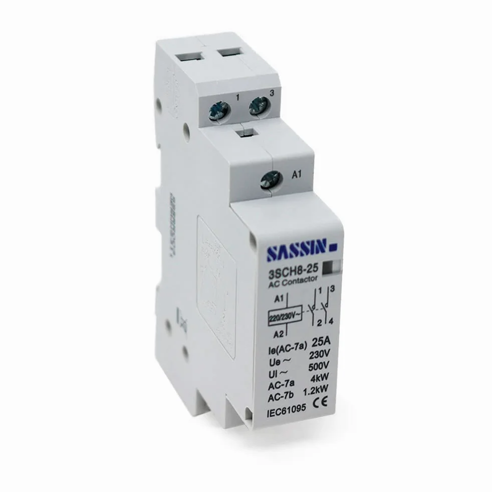 Contactor modular 1 modulo DIN 2 polos 2NO 25A 230VAC
