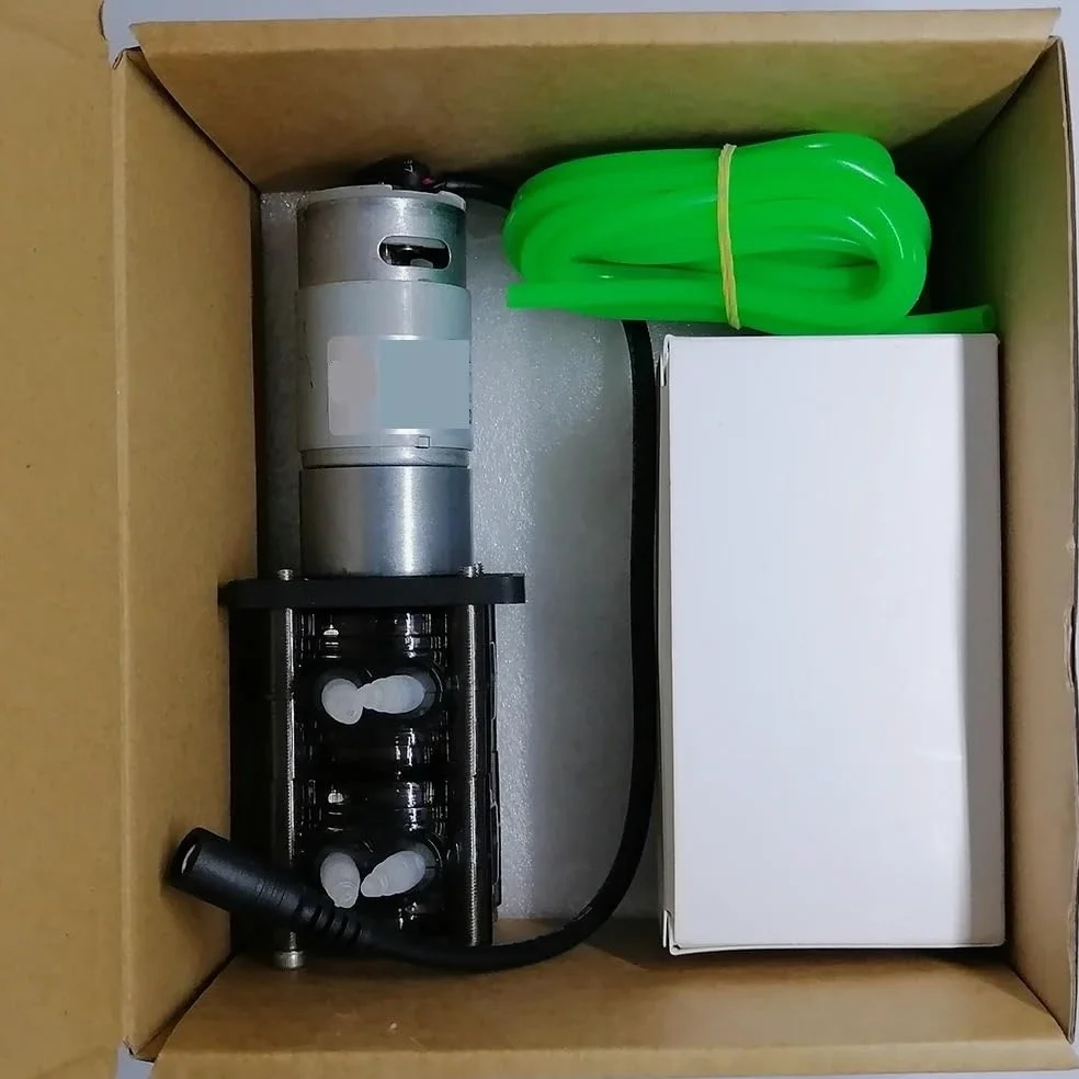 Bomba peristáltica de doble canal, flujo ajustable de 20-200 ml/min, motor con escobillas CC, bomba de transferencia de líquidos industrial y de laboratorio