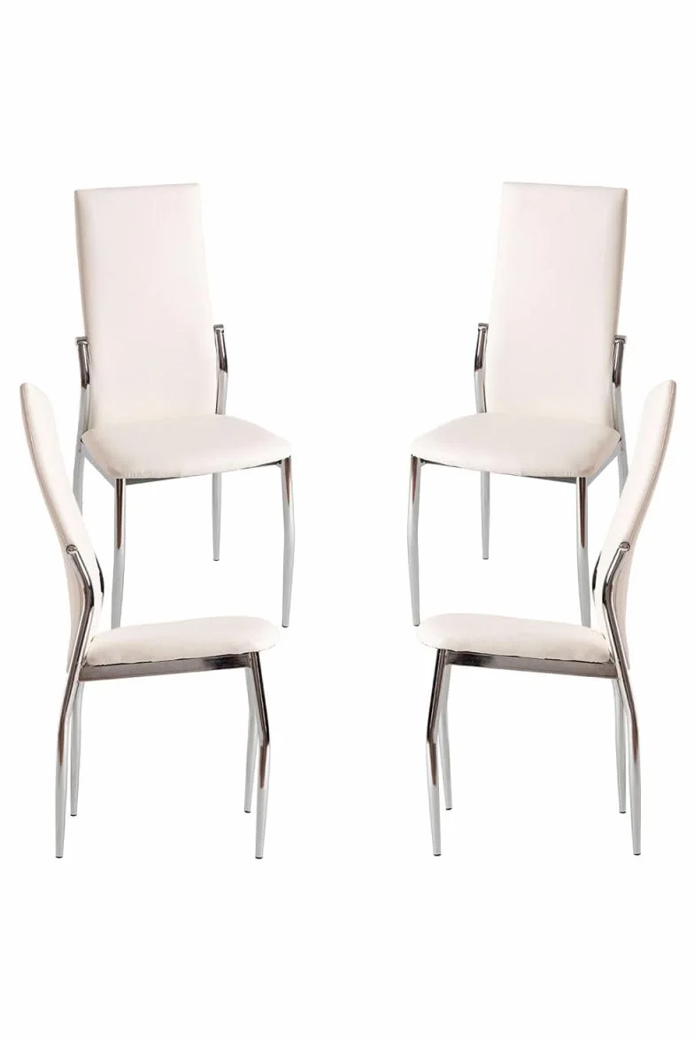 Regalos Miguel - Packs Sillas Comedor - Pack 4 Sillas Yeki - Blanco