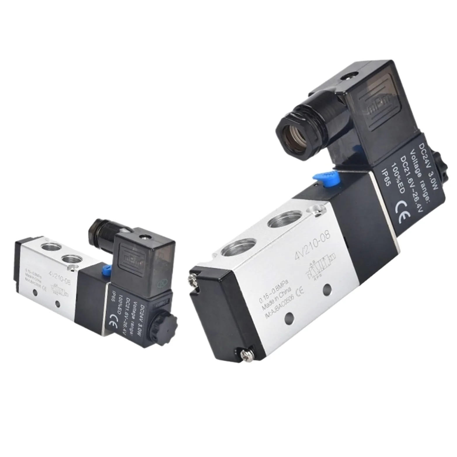 Electroválvula neumática de 5 vías y 2 Posiciones, 4V210-08 y 4V310-10, 12 V, 24 V y 220 V(4V110-06,DC12V)