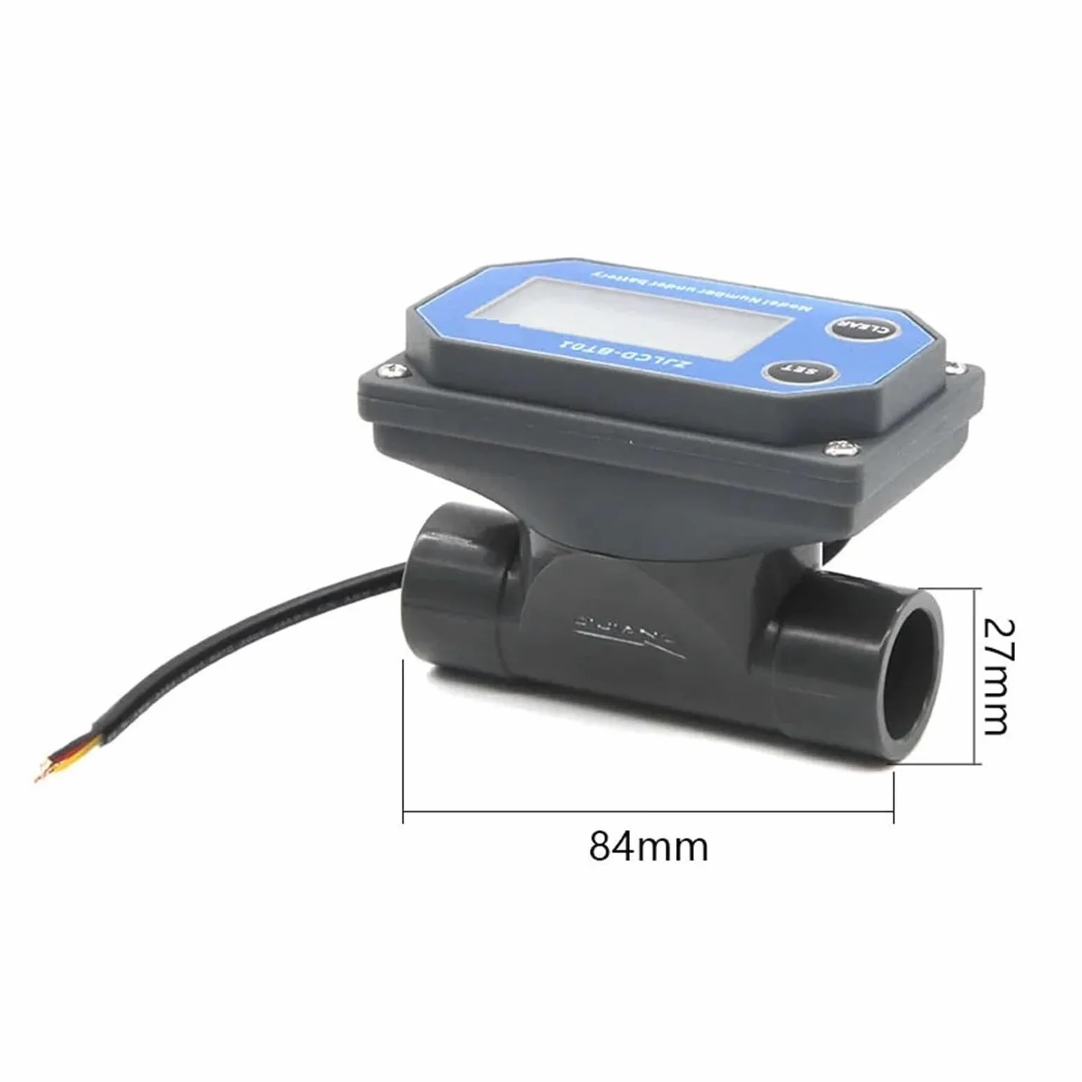 caudalímetro de líquidos, Medidor de flujo de turbina Digital, riego de tierras agrícolas, Sensor electrónico de tubería de aguas residuales de gran flujo, medidor de líquido, salida de pulso(DN40,5-2