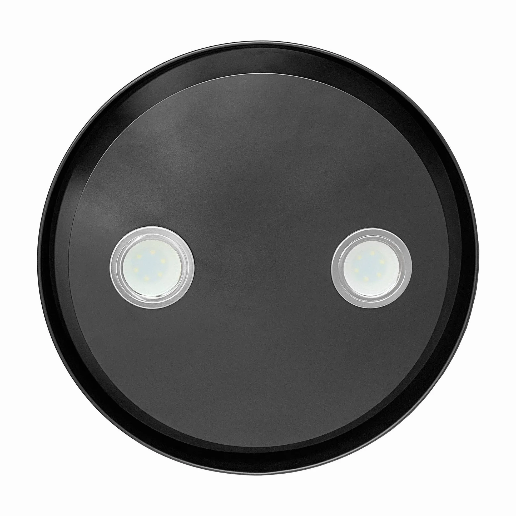 GURARI GCH I 385 36 BL Campana Extractora Isla Redonda 36 cm Negro 1000 m³/h LED