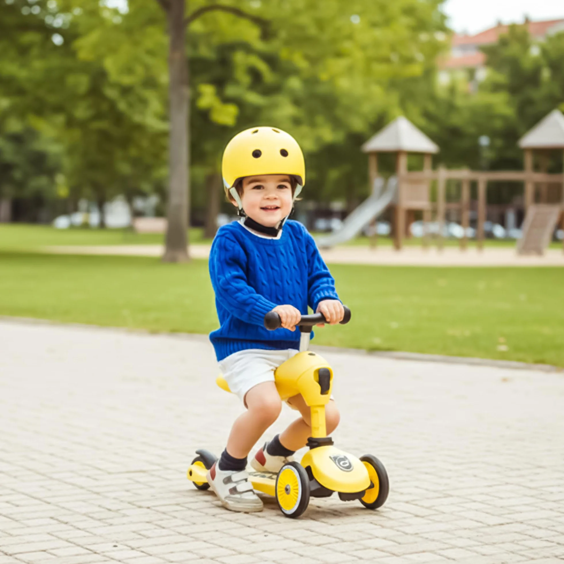 Scoot and Ride Highwaykick 1 Limone 2 in 1 con seduta regolabile in Altezza per Bambini 1-5 Anni