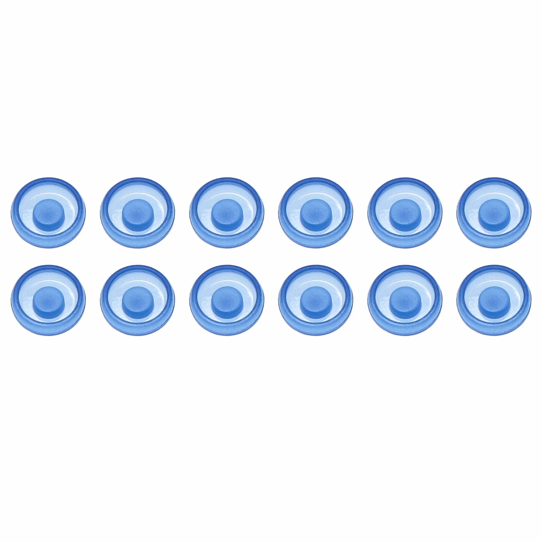 12 tapas de retención macho de repuesto para localizador (azul - 1 libra)