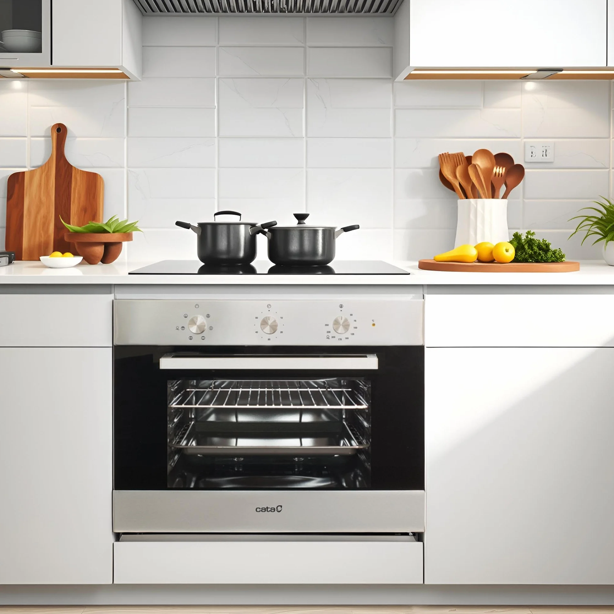 Cata ME 4006 X Horno Limpieza Aquasmart Multifunción 6 Funciones Negro Acero Inoxidable