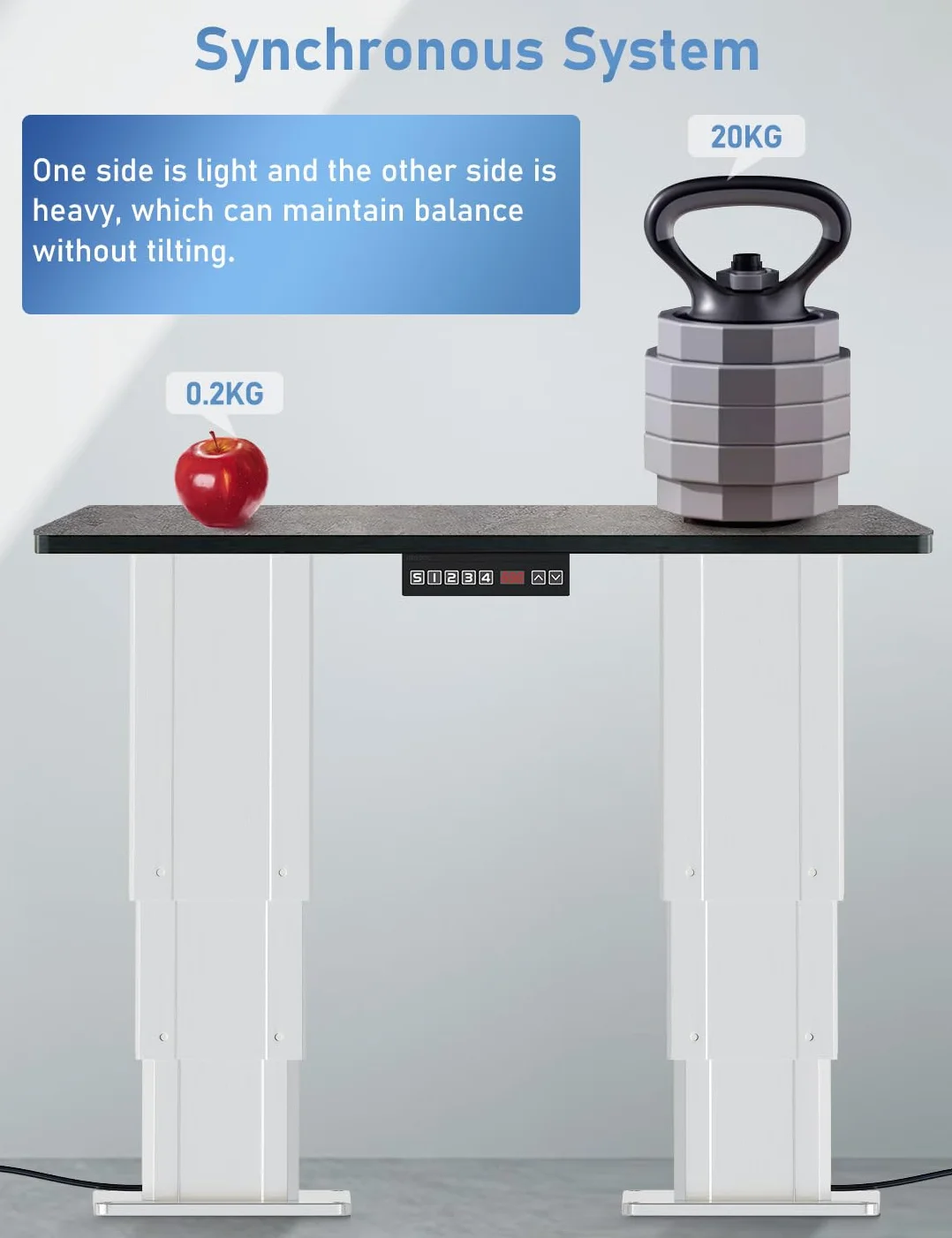 DIHOOL Plataforma de elevación síncrona de 2 piezas de la columna de elevación eléctrica (capacidad de carga 120kg, altura de elevación 375mm)
