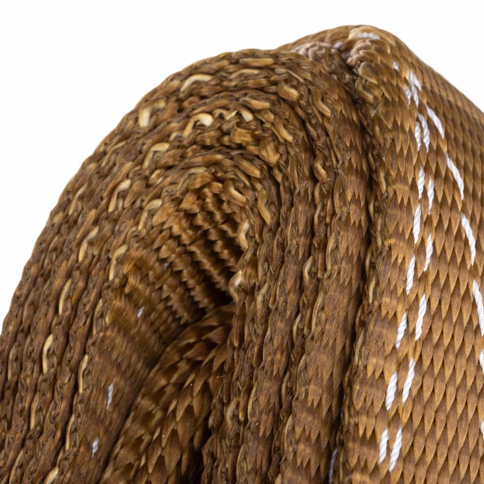 PrimeMatik - Correa de Carga, Eslinga de Carga de 10m x 180mm 6000Kg para izaje y grúas, Color marrón