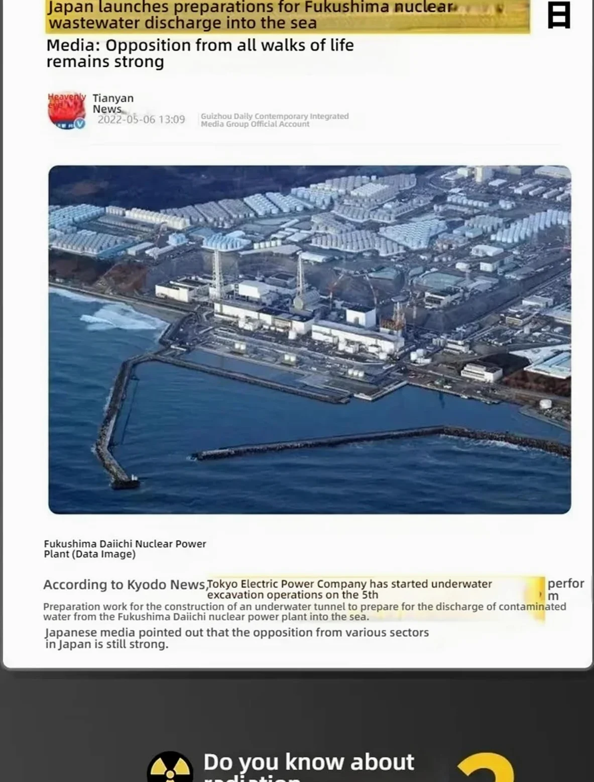 Detector de radiación antinuclear uso doméstico profesional