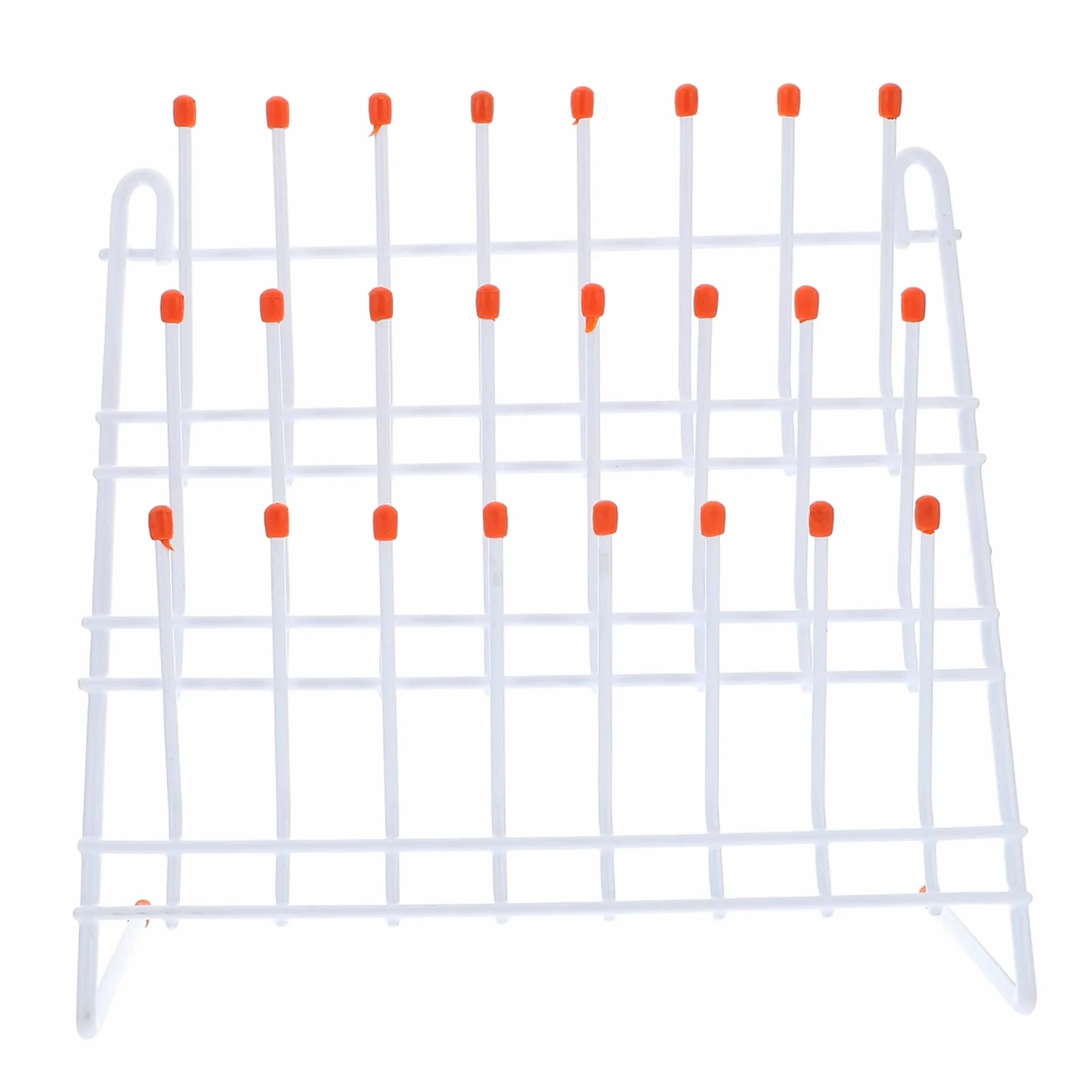 Soporte de Secado para Tubos de Ensayo y Vasos de Laboratorio de Hierro Blanco