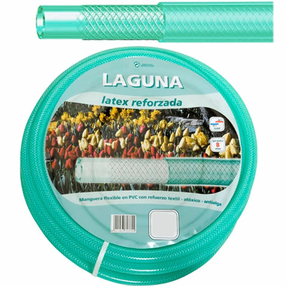 Saturnia Tubo Manguera Latflex Reforzado, Diámetro 19 mm, 3/4 Pulgadas, Rollo 50 Metros