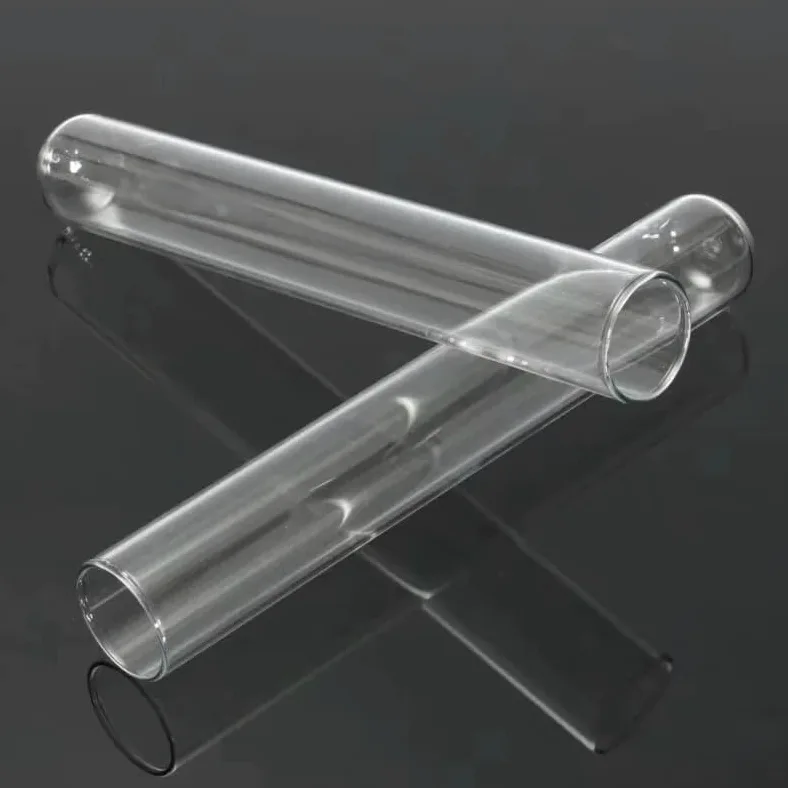 Tubos de ensayo de vidrio de borosilicato de 10 piezas: parte inferior en forma de U, 10 mm-30 mm, uso en laboratorio(30mmx200mm)