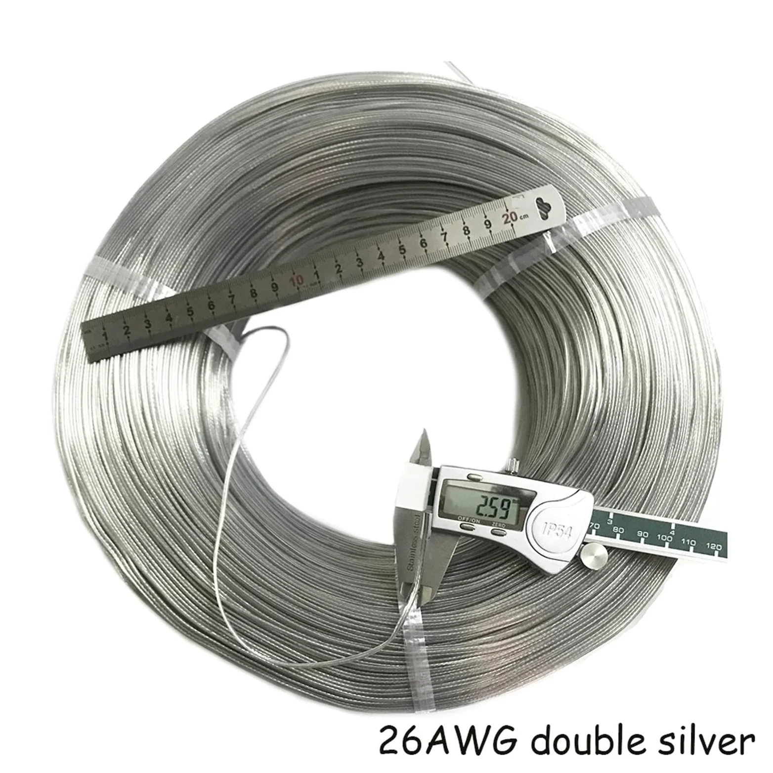 Alambres y cables UL (PVC) Cable plano tipo cinta de 24 awg y 2 pines, Cable transparente resistente a arañazos/grietas, pantalla de visualización L + E + D, Cable eléctrico paralelo de PVC de 2,8mm(5